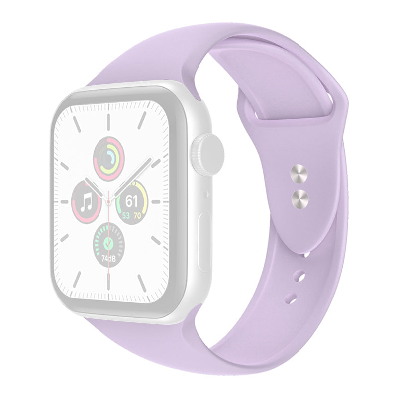 For Apple Watch Series 9 8 7 41mm 6 5 4 SE (2023) SE(2022) SE 40mm 3 2 1 38mm Smart Watch Silicone Strap Watchband Replacement with Double Buttons Buckle Size L