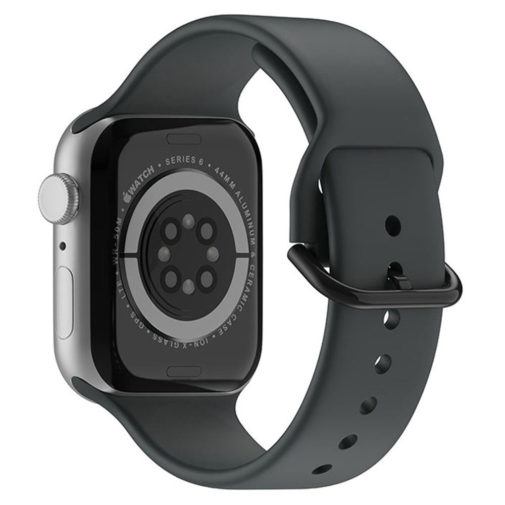 For Apple Watch Ultra 2 49mm Series 9 45mm SE (2023) 44mm Ultra 49mm 8 7 45mm 6 5 4 SE (2022) SE 44mm 3 2 1 42mm Silicone Watch Band Pin Buckle Quick Release Wrist Strap Replacement