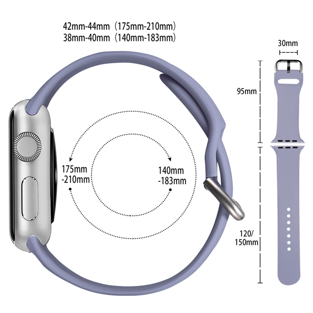 For Apple Watch Ultra 2 49mm Series 9 45mm SE (2023) 44mm Ultra 49mm 8 7 45mm 6 5 4 SE (2022) SE 44mm 3 2 1 42mm Silicone Watch Band Pin Buckle Quick Release Wrist Strap Replacement