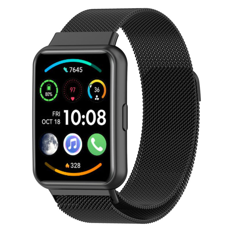 For Huawei Watch Fit 2 Watch Fit 2 Active Milanese Fine Mesh Watch Strap Stainless Steel Replacement Wrist Band