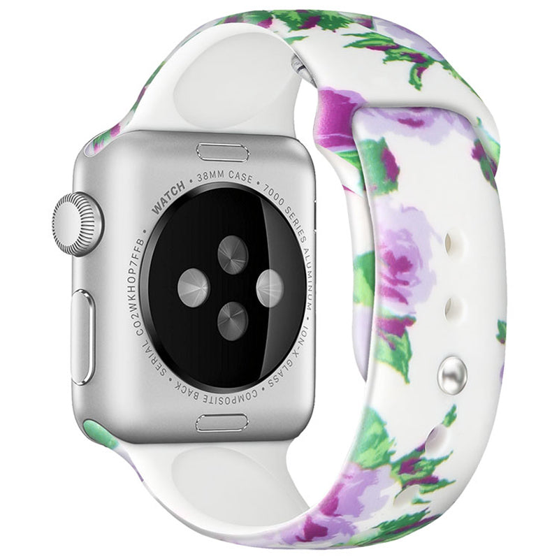 For Apple Watch Ultra 2 49mm Series 9 45mm SE (2023) 44mm Ultra 49mm 8 7 45mm 6 5 4 SE (2022) SE 44mm 3 2 1 42mm Printed Pattern Watch Band Soft Silicone Replacement Strap