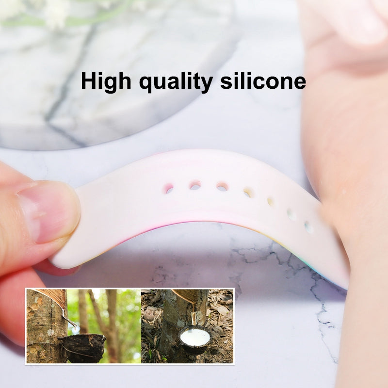 For Apple Watch Ultra 2 49mm Series 9 45mm SE (2023) 44mm Ultra 49mm 8 7 45mm 6 5 4 SE (2022) SE 44mm 3 2 1 42mm Printed Pattern Watch Band Soft Silicone Replacement Strap