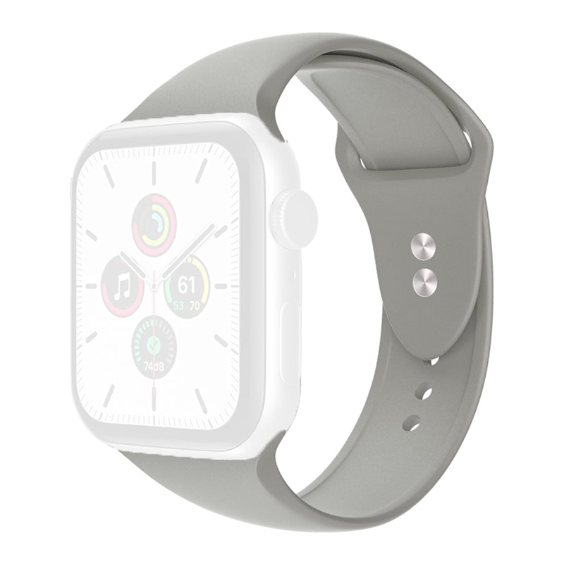 For Apple Watch Ultra 2 49mm Series 9 45mm SE (2023) 44mm Ultra 49mm 8 7 45mm 6 5 4 SE (2022) SE 44mm 3 2 1 42mm Anti-wear Wrist Strap Silicone Watchband Replacement with Double Buttons Buckle Size S M