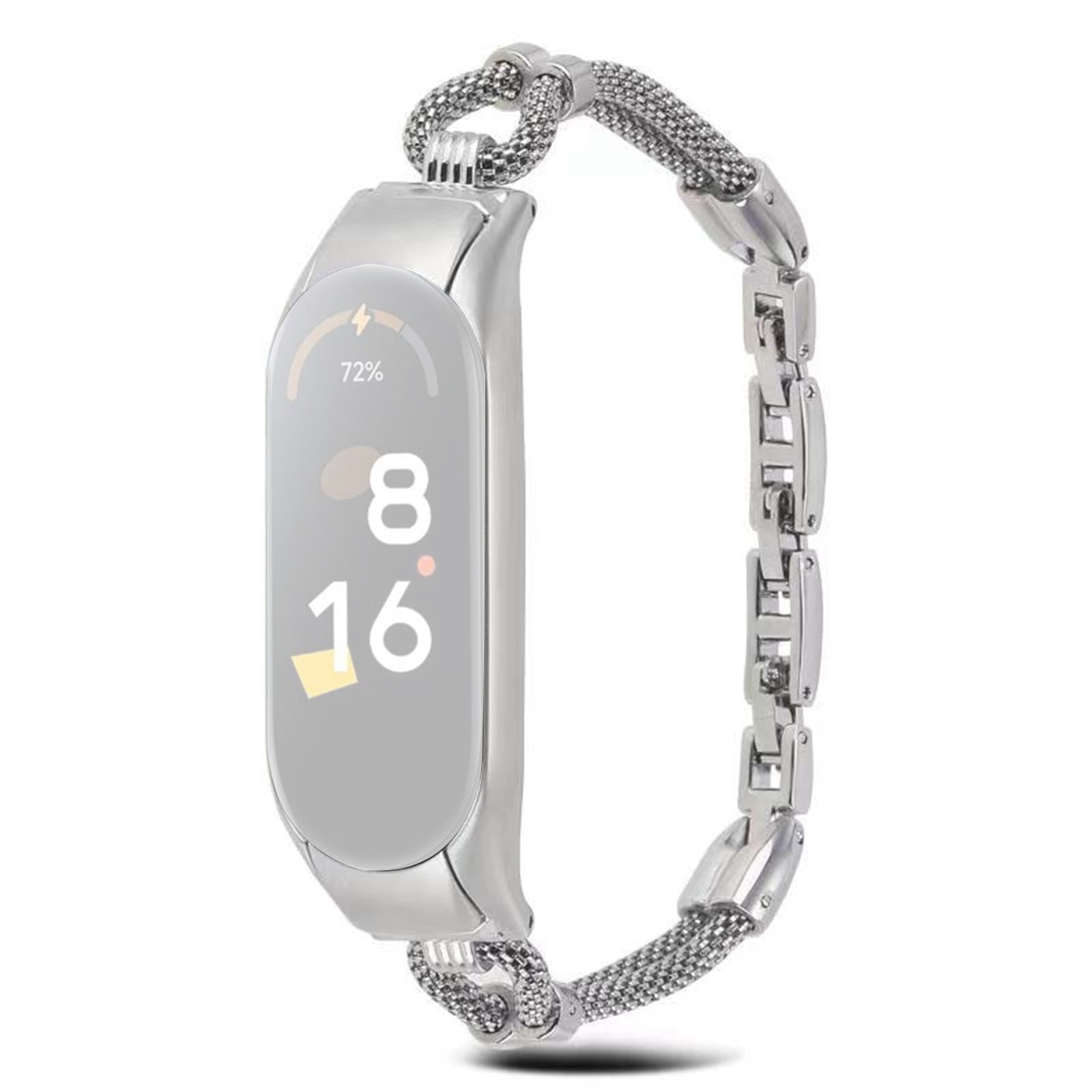 For Xiaomi Mi Band 5 6 Metal Strap with Watch Case Delicate Copper Chain Replacement Watchband