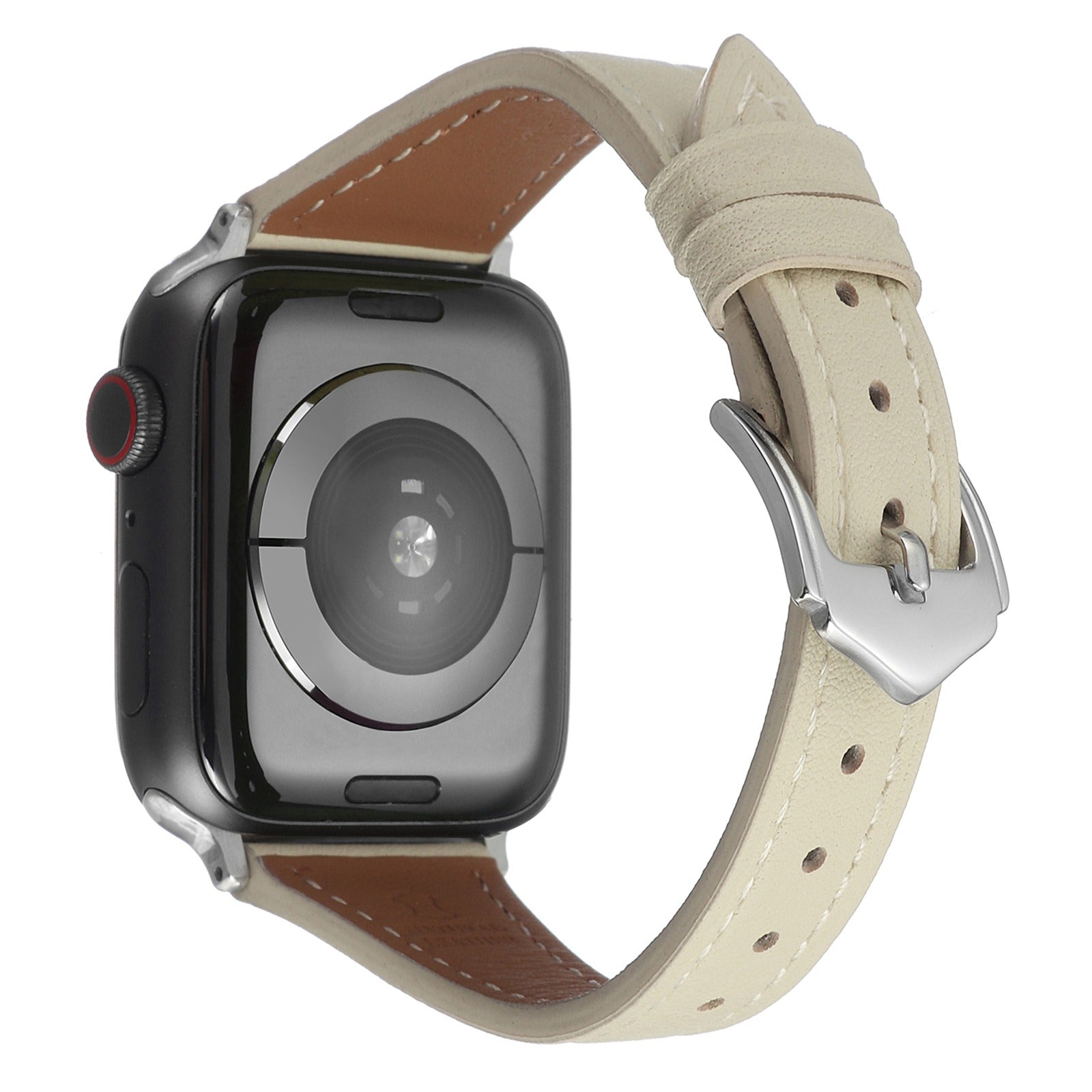 For Apple Watch Series 8 41mm Series 7 41mm SE SE(2022) Series 6 5 4 40mm Series 1 2 3 38mm Genuine Leather Anti-wear Replacement Smart Watch Strap Wrist Band
