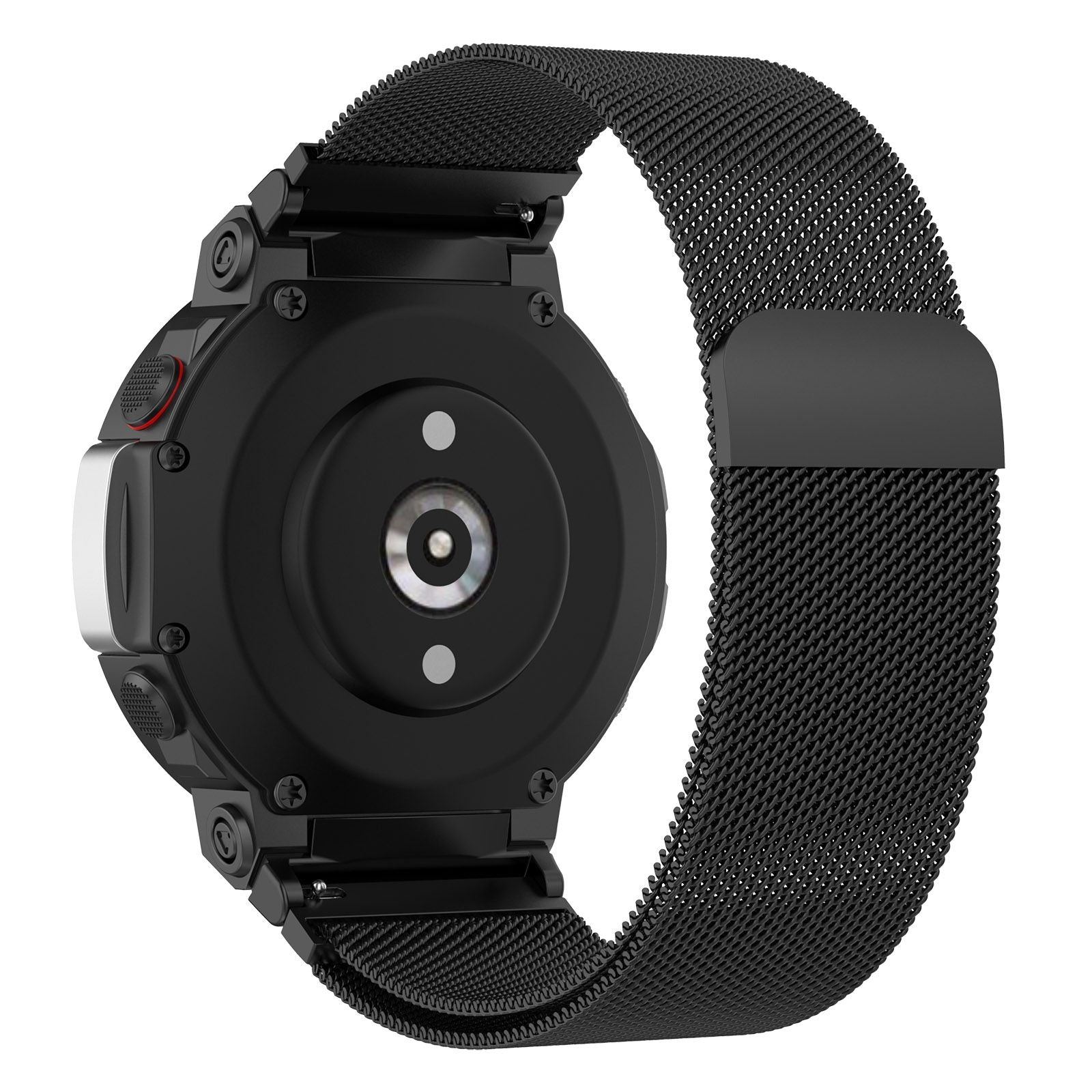 For Huami Amazfit T-Rex 2 Milanese Magnetic Wrist Strap Stainless Steel Mesh Watch Band Strap