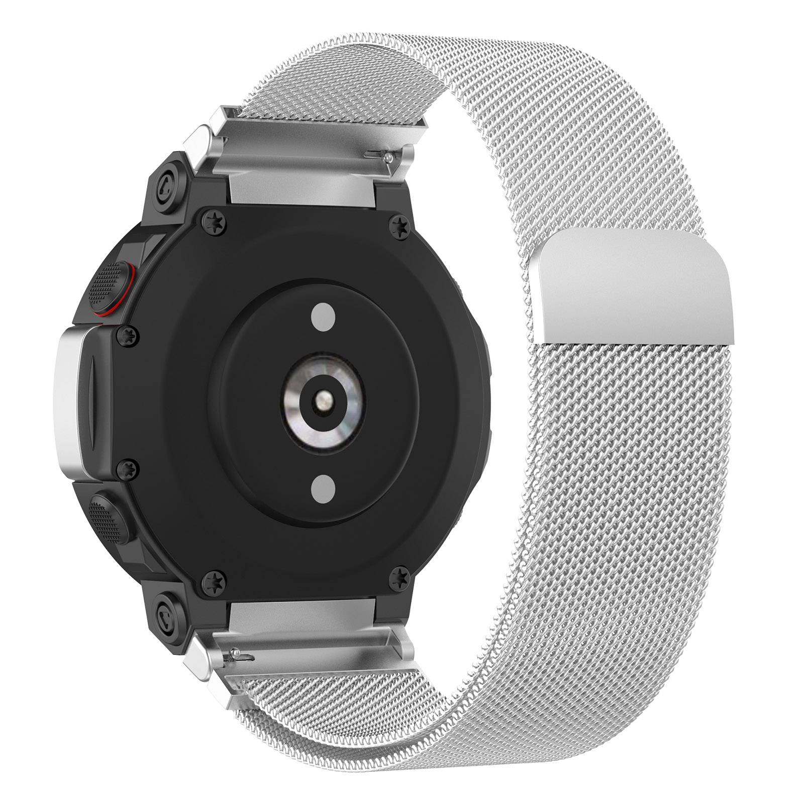 For Huami Amazfit T-Rex 2 Milanese Magnetic Wrist Strap Stainless Steel Mesh Watch Band Strap