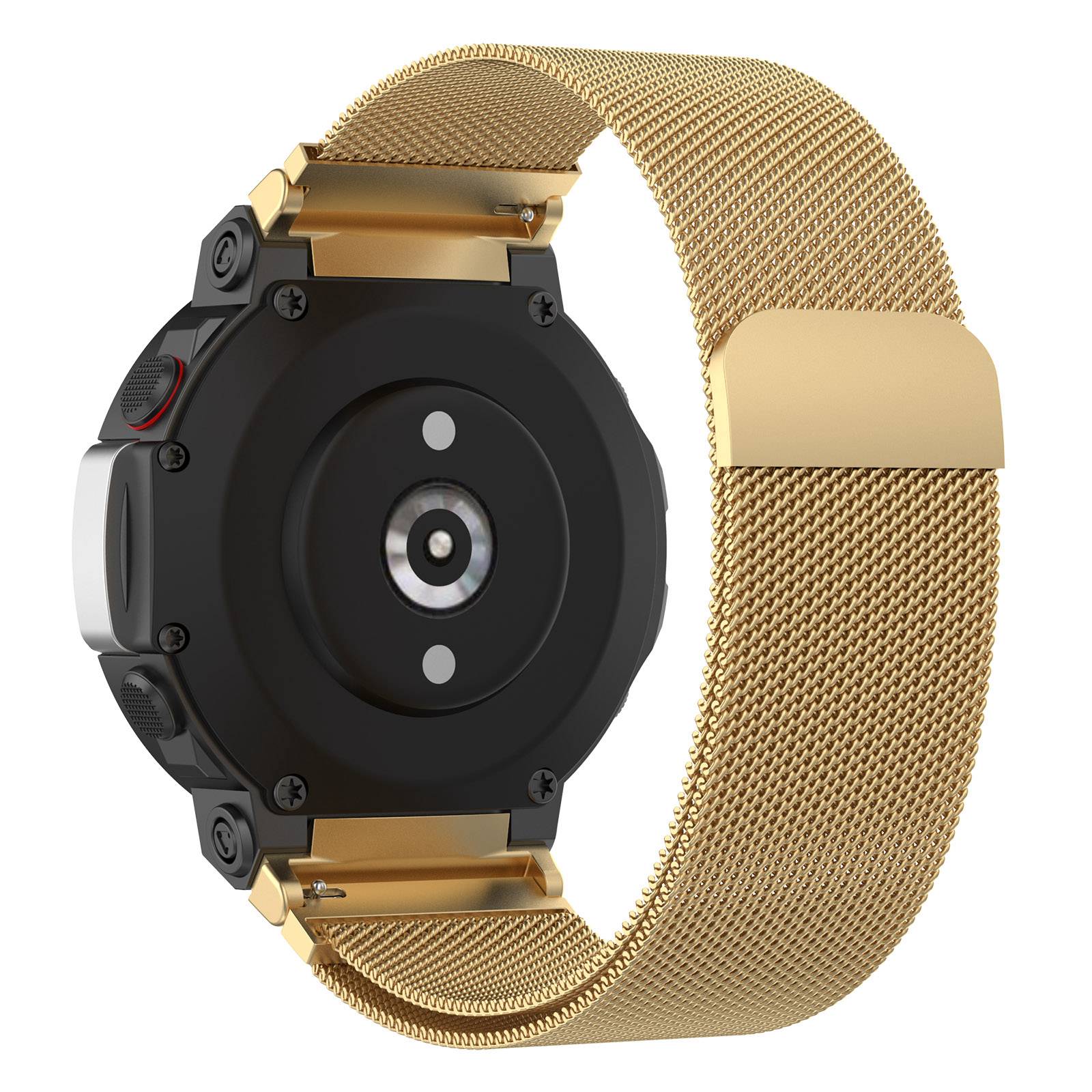 For Huami Amazfit T-Rex 2 Milanese Magnetic Wrist Strap Stainless Steel Mesh Watch Band Strap