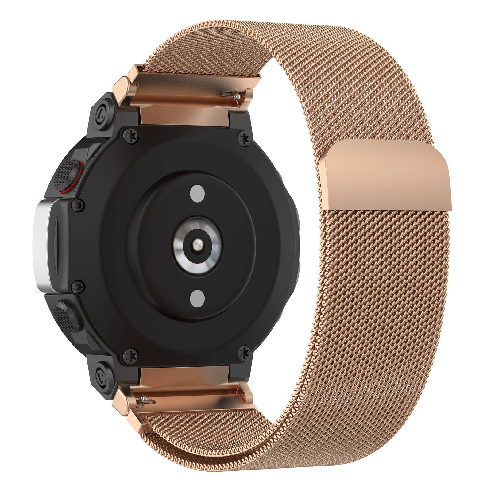 For Huami Amazfit T-Rex 2 Milanese Magnetic Wrist Strap Stainless Steel Mesh Watch Band Strap