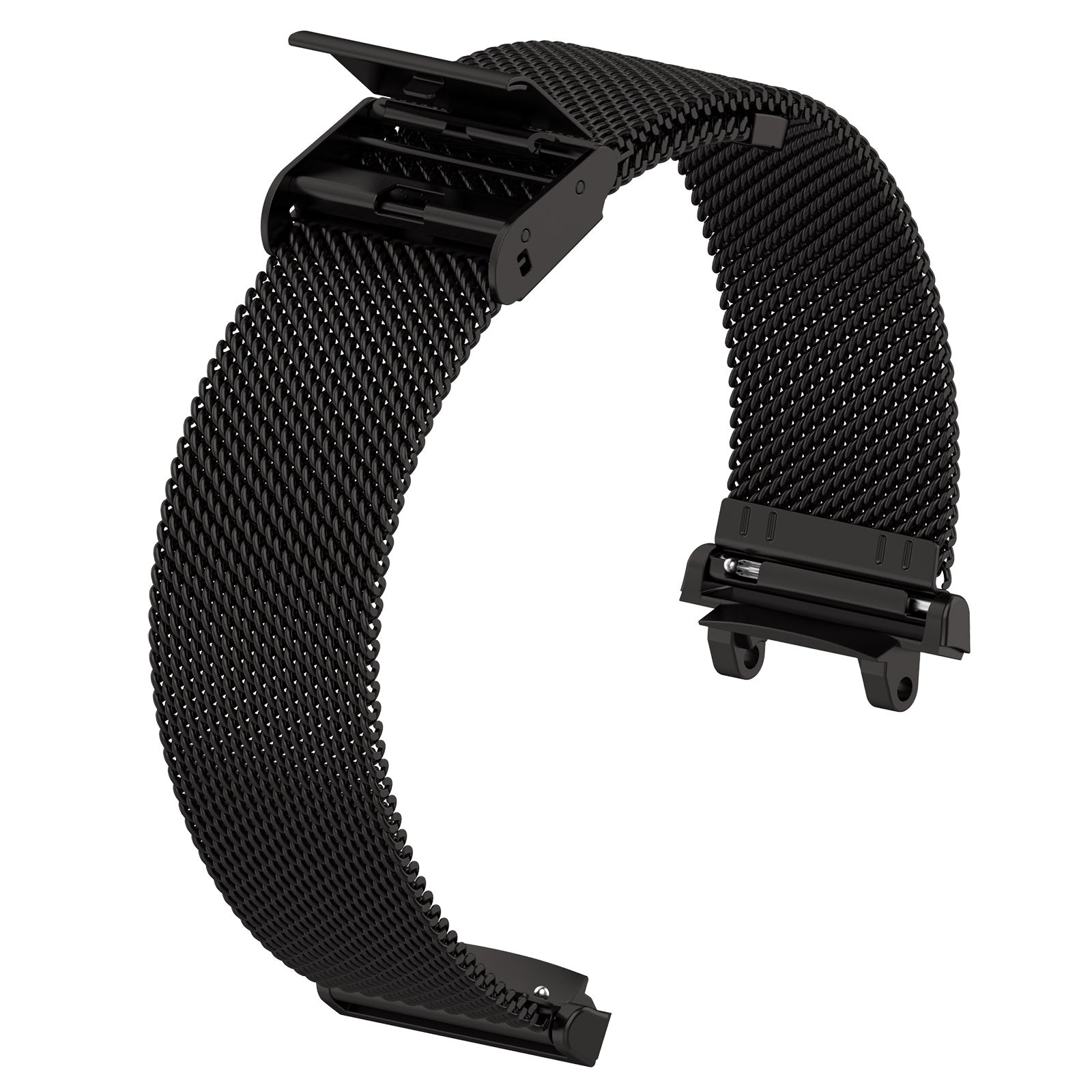 For Huami Amazfit T-Rex 2 Fine Mesh Watch Band Stainless Steel Wrist Strap with Buckle