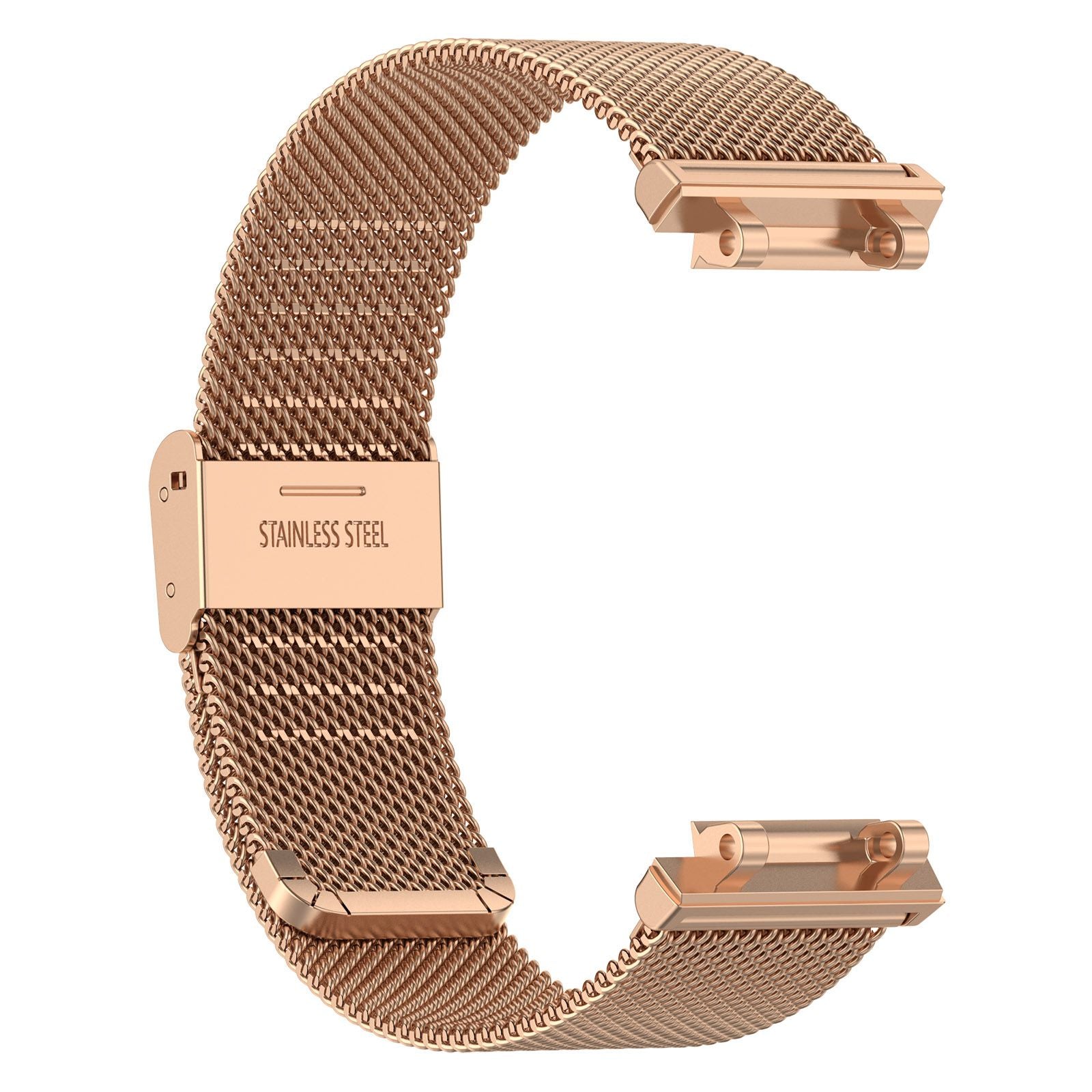 For Huami Amazfit T-Rex 2 Fine Mesh Watch Band Stainless Steel Wrist Strap with Buckle