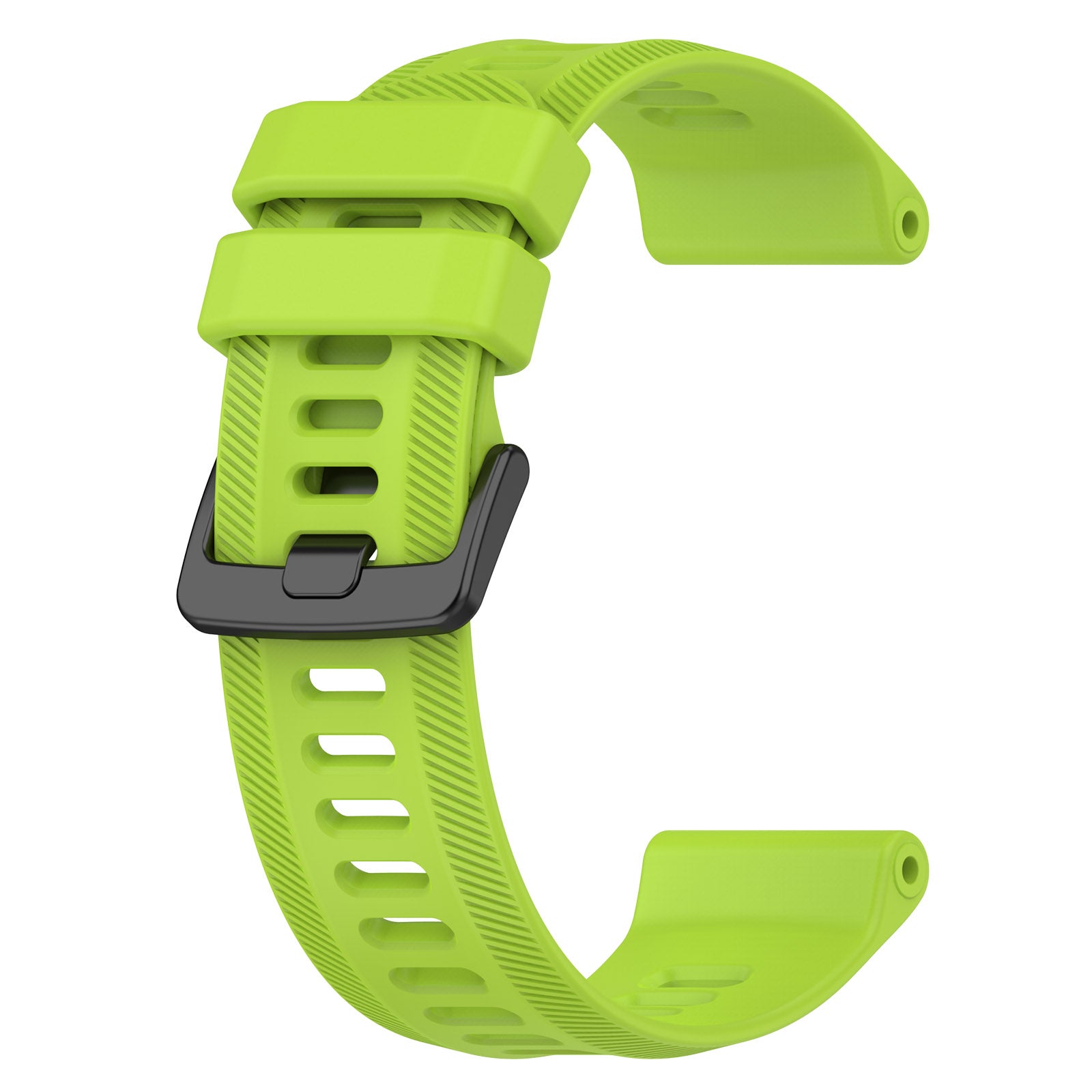 For Garmin Forerunner 955 Forerunner 935 Descent G1 22mm Twill Design Silicone Watch Band Black Buckle Strap Replacement