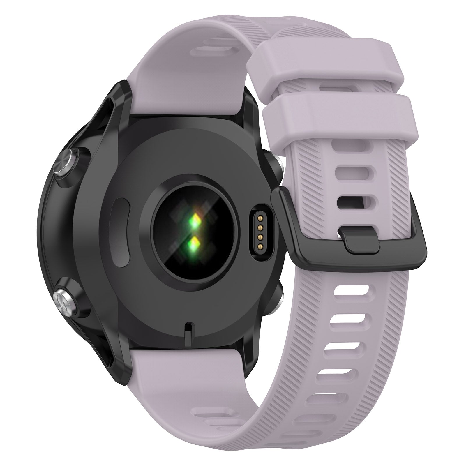 For Garmin Forerunner 955 Forerunner 935 Descent G1 22mm Twill Design Silicone Watch Band Black Buckle Strap Replacement