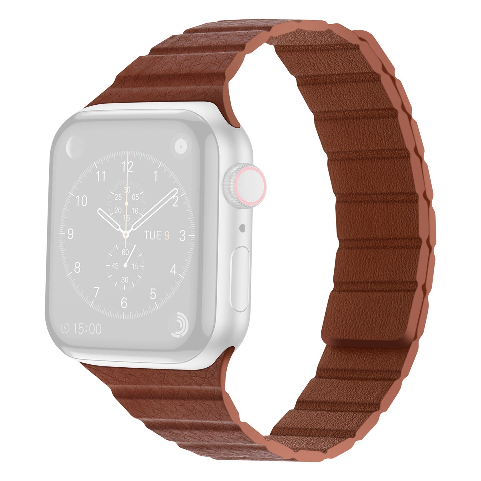 For Apple Watch Series 8 41mm Series 7 41mm Series 6 5 4 SE SE(2022) 40mm Series 1 2 3 38mm Dual-Color Magnetic Watch Band Quick Release Genuine Leather Watch Strap