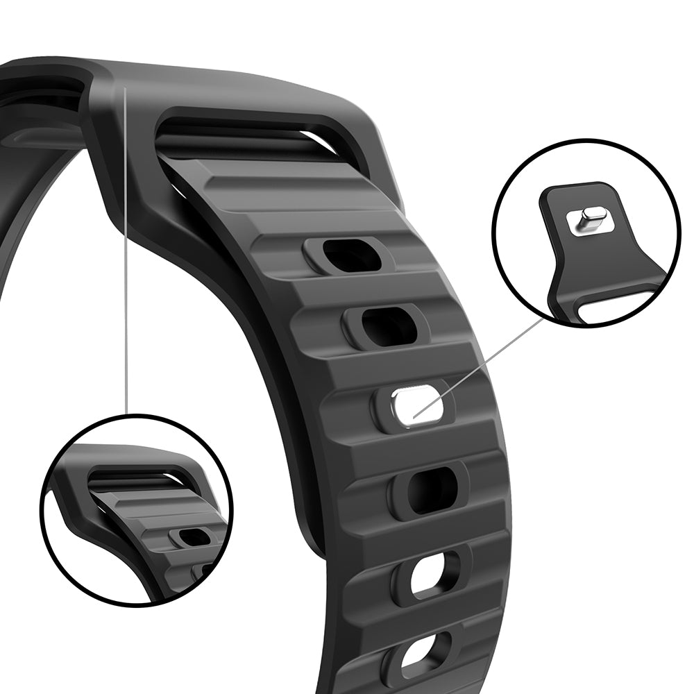 For Apple Watch Ultra 2 49mm Series 9 45mm SE (2023) 44mm Ultra 49mm 8 7 45mm 6 5 4 SE (2022) SE 44mm 3 2 1 42mm Stripe Design Silicone Wrist Band Replacement Adjustable Watch Strap