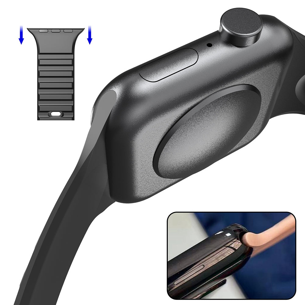 For Apple Watch Ultra 2 49mm Series 9 45mm SE (2023) 44mm Ultra 49mm 8 7 45mm 6 5 4 SE (2022) SE 44mm 3 2 1 42mm Stripe Design Silicone Wrist Band Replacement Adjustable Watch Strap