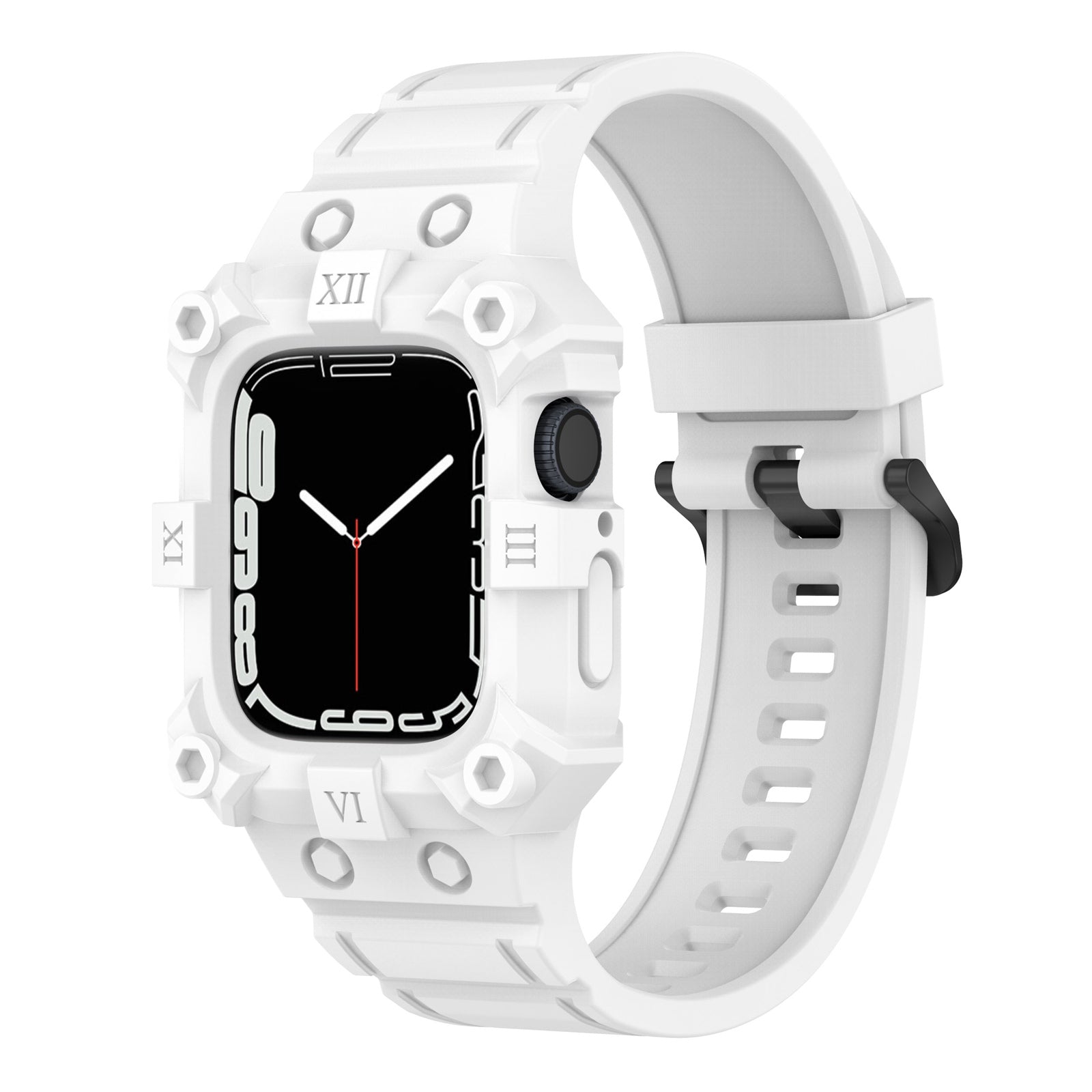 For Apple Watch Series 7 45mm Series 6 5 4 SE 44mm SE (2022) 44mm Series 1 2 3 42mm Silicone Watch Band Anti-Drop Watch Strap Replacement Parts