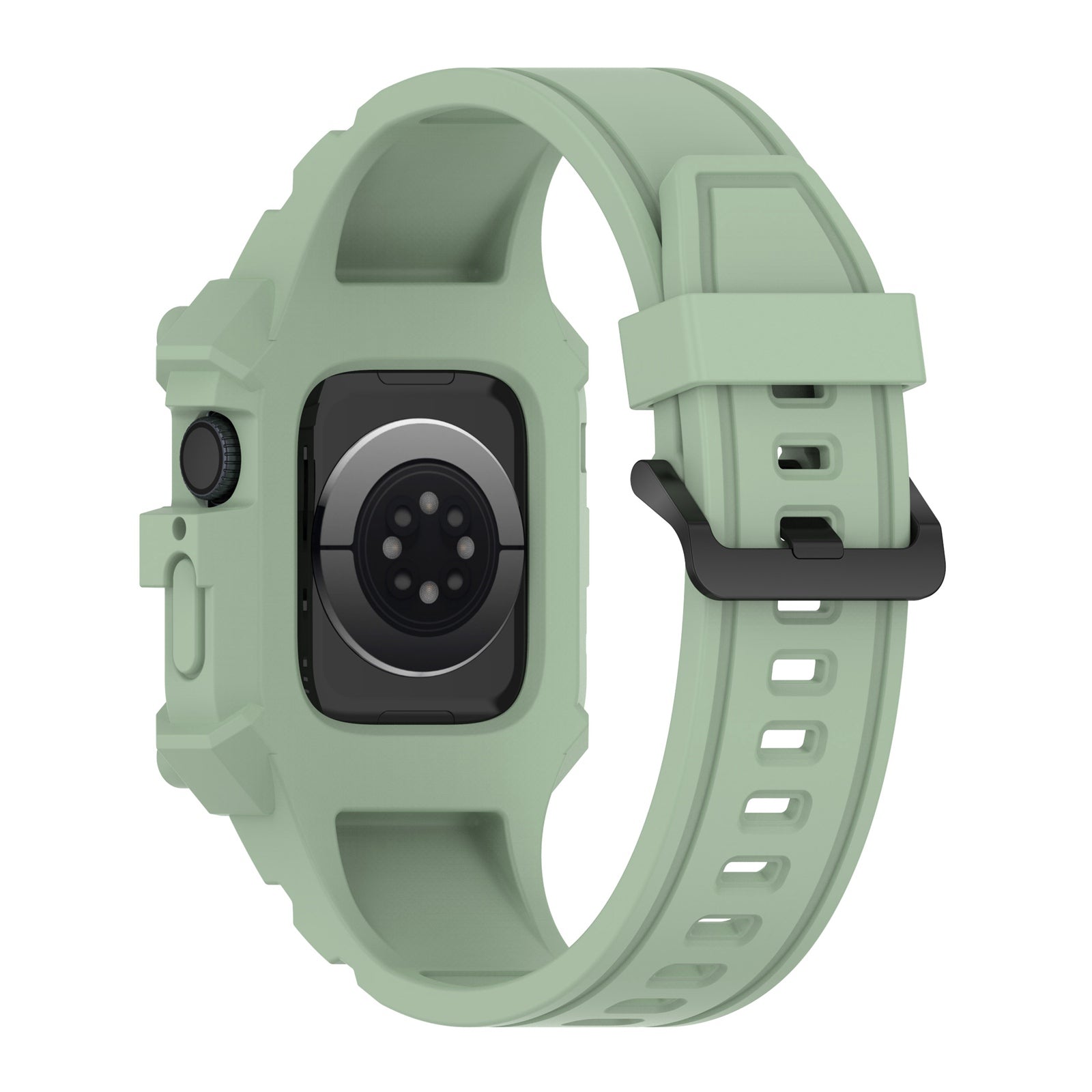 For Apple Watch Series 7 45mm Series 6 5 4 SE 44mm SE (2022) 44mm Series 1 2 3 42mm Silicone Watch Band Anti-Drop Watch Strap Replacement Parts