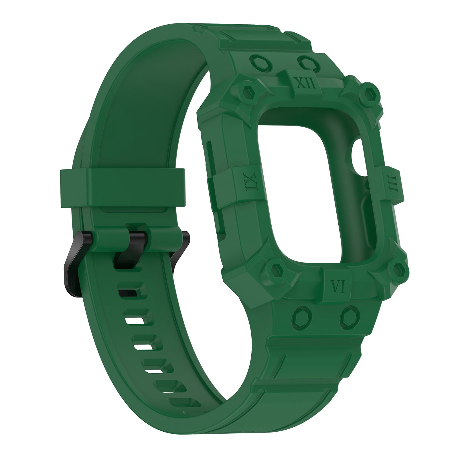 For Apple Watch Series 7 45mm Series 6 5 4 SE 44mm SE (2022) 44mm Series 1 2 3 42mm Silicone Watch Band Anti-Drop Watch Strap Replacement Parts