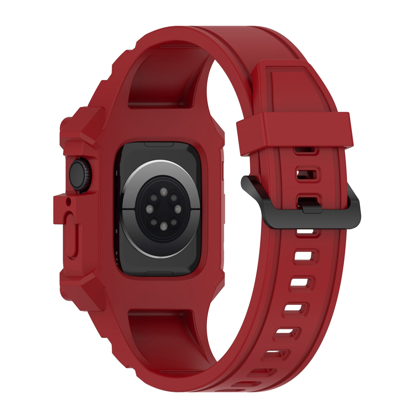 For Apple Watch Series 7 45mm Series 6 5 4 SE 44mm SE (2022) 44mm Series 1 2 3 42mm Silicone Watch Band Anti-Drop Watch Strap Replacement Parts