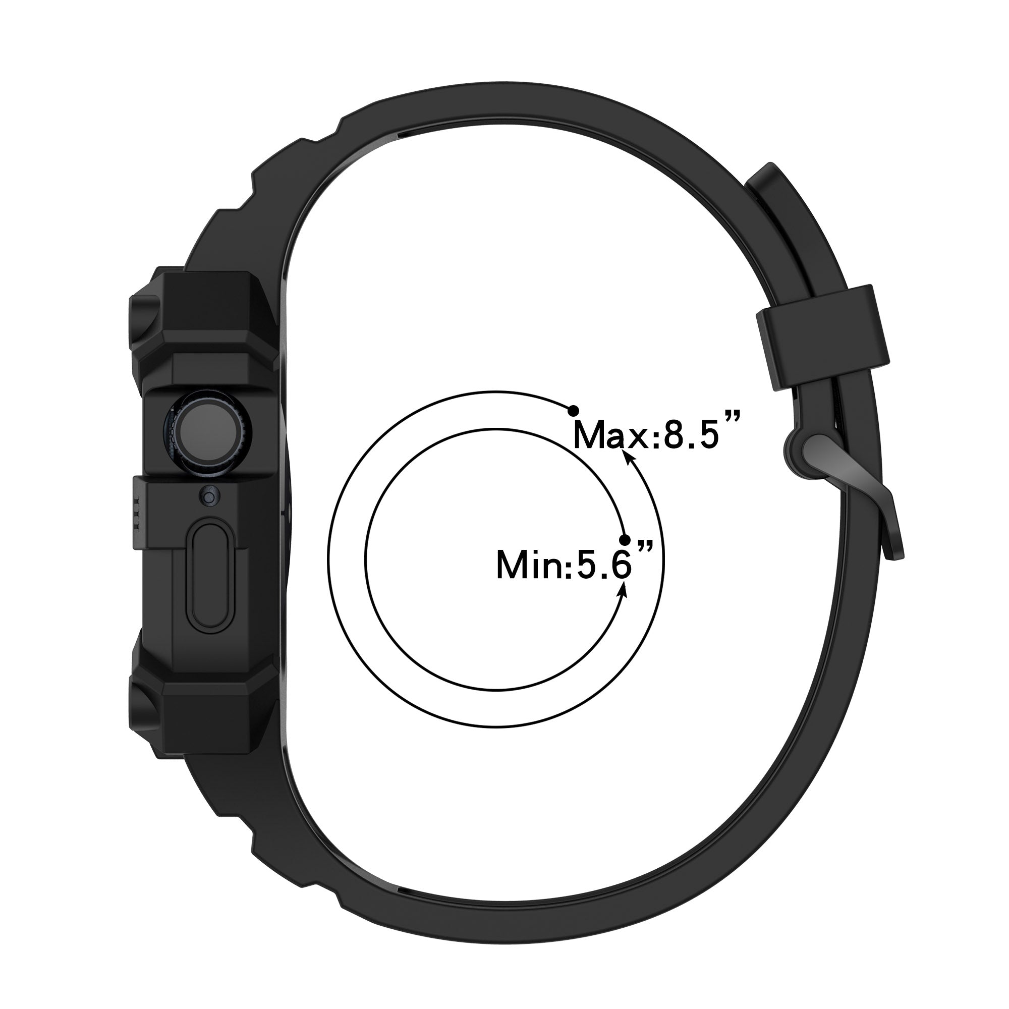 For Apple Watch Series 7 45mm Series 6 5 4 SE 44mm SE (2022) 44mm Series 1 2 3 42mm Silicone Watch Band Anti-Drop Watch Strap Replacement Parts