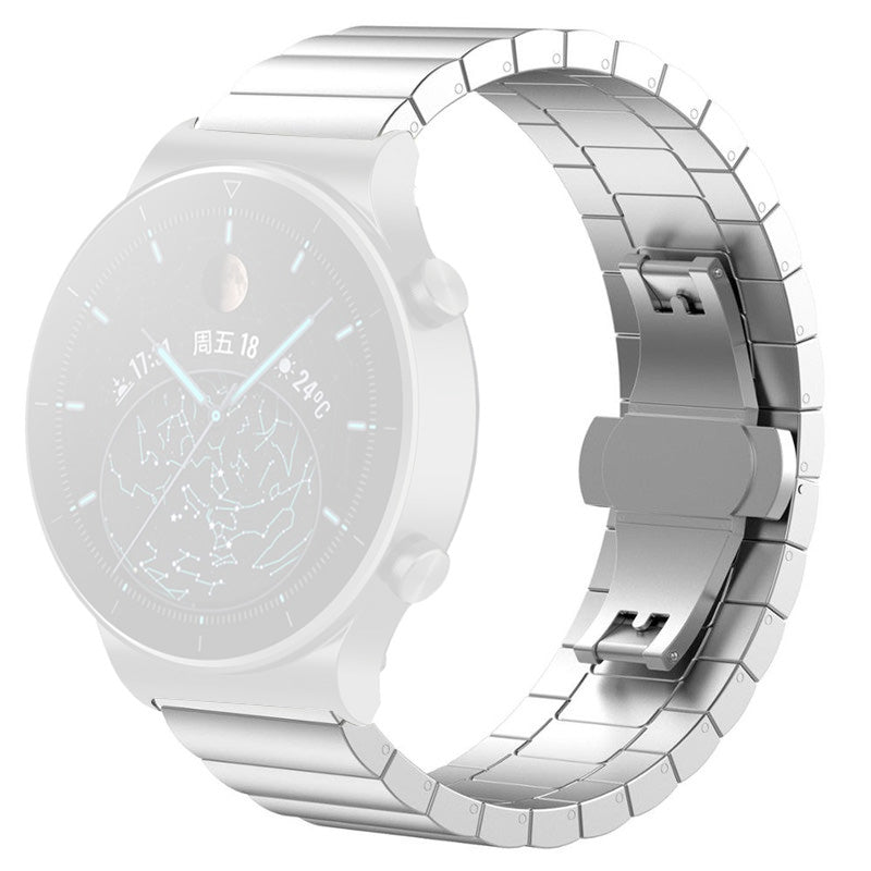 For Samsung Galaxy Watch6 40mm 44mm Watch6 Classic 43mm 47mm Watch 5 40mm 44mm 5 Pro 45mm Watch4 40mm 44mm Stainless Steel Anti-wear Smart Watch Strap Wrist Band with Buckle Design