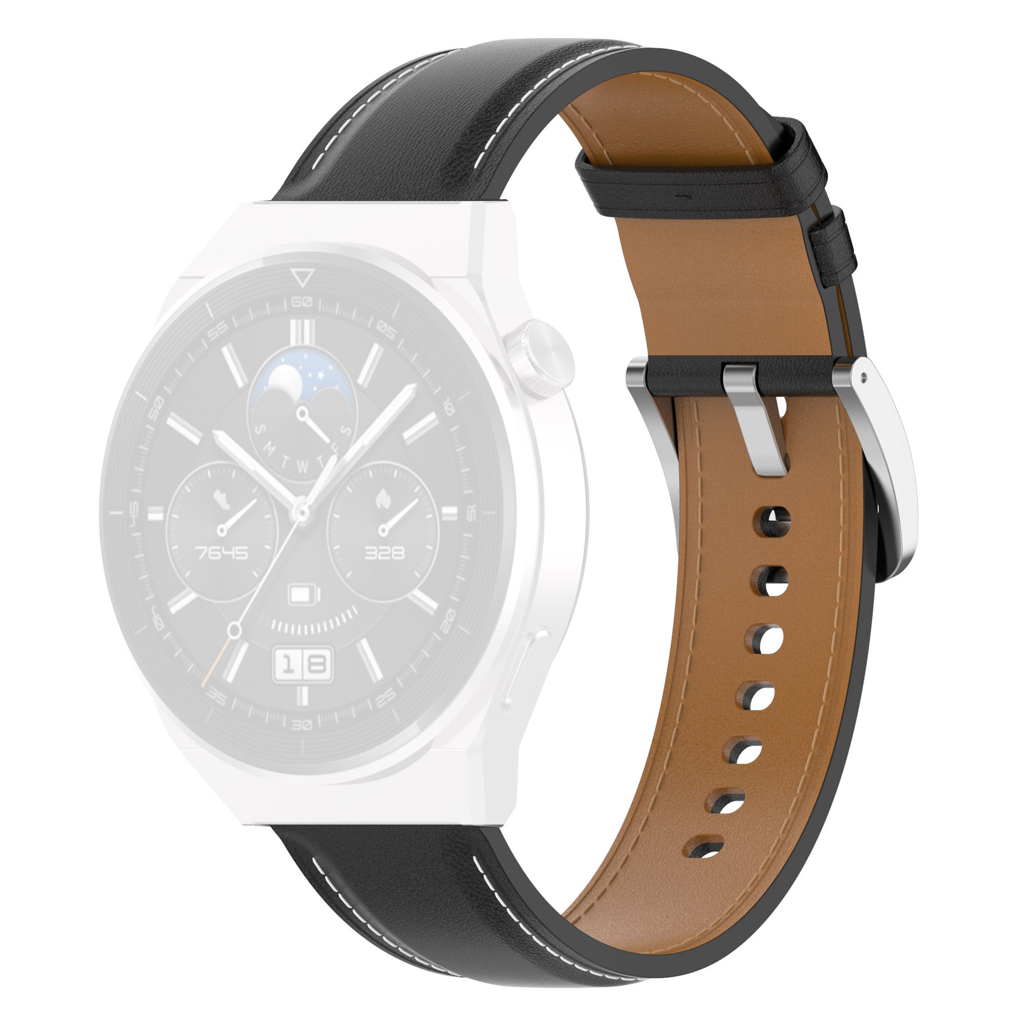 For Samsung Galaxy Watch6 40mm 44mm Watch6 Classic 43mm 47mm Watch 5 40mm 44mm 5 Pro 45mm Watch4 40mm 44mm Genuine Leather Smart Watch Band Wrist Strap