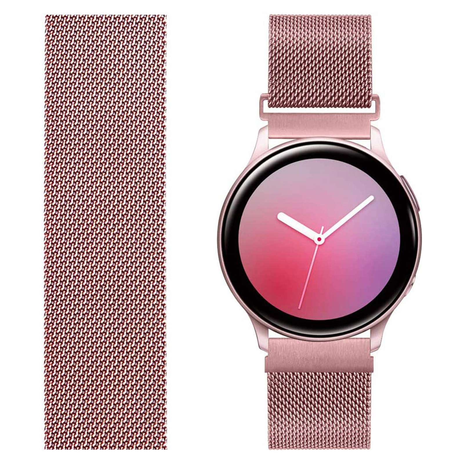 For Samsung Galaxy Watch 5 40mm 44mm Watch 5 Pro 45mm Milanese Smart Watch Band Metal Wrist Strap with Magnetic Buckle