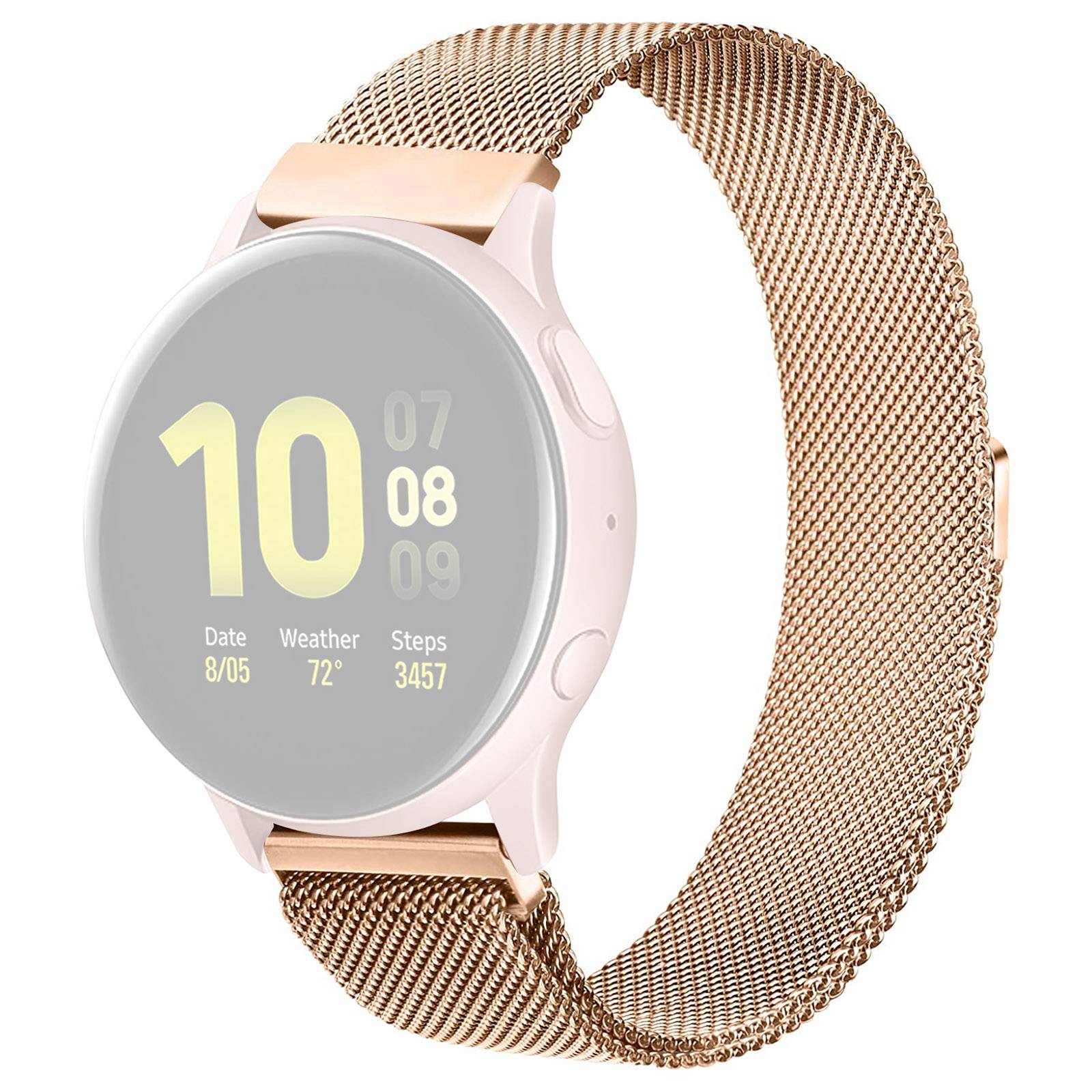 For Samsung Galaxy Watch 5 40mm 44mm Watch 5 Pro 45mm Milanese Smart Watch Band Metal Wrist Strap with Magnetic Buckle