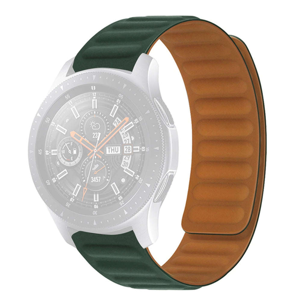 For Samsung Galaxy Watch 5 40mm 44mm Watch 5 Pro 45mm Magnetic Silicone Watch Band Replacement Wrist Strap
