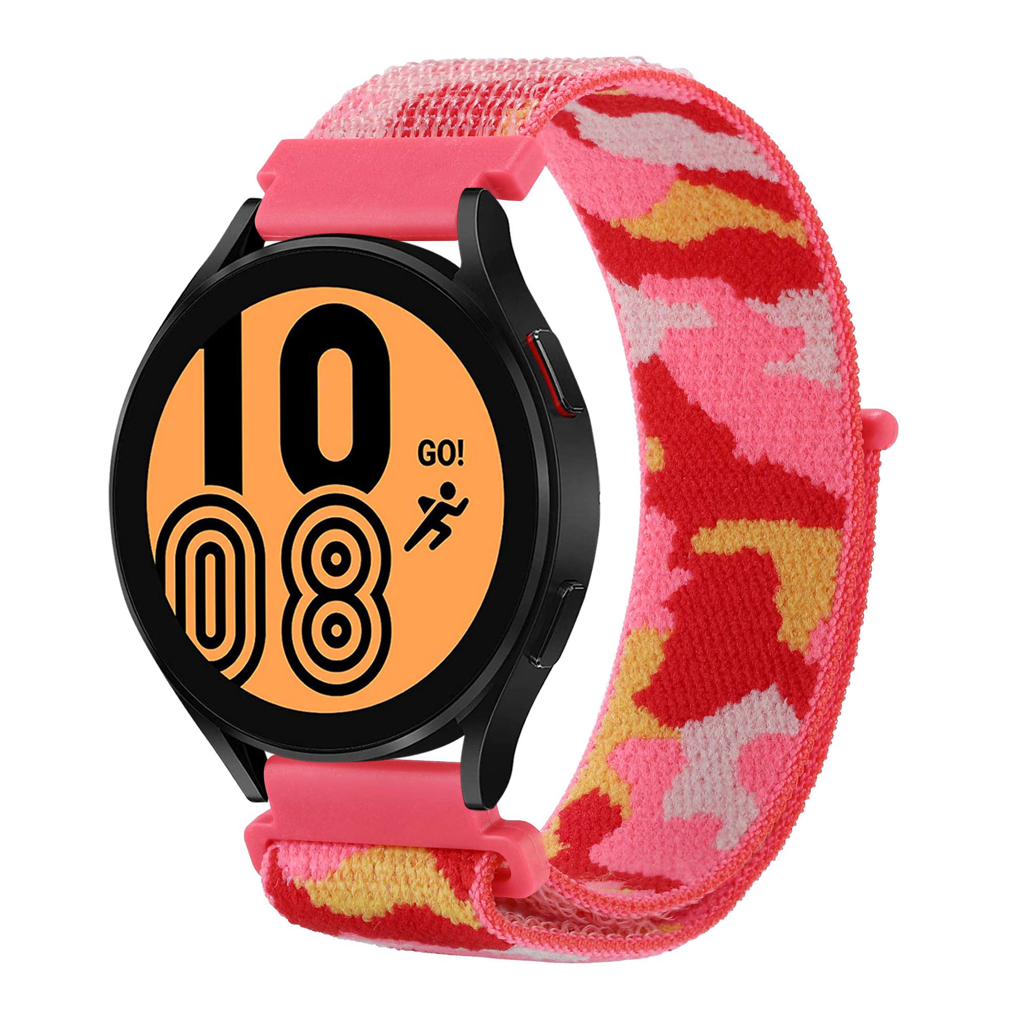 For Samsung Galaxy Watch 5 40mm 44mm Watch 5 Pro 45mm Camouflage Nylon Watch Band Replacement Adjustable Wrist Strap