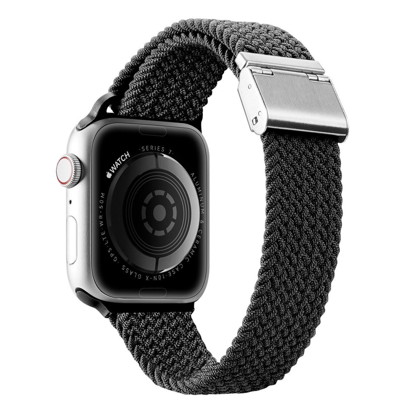 DUX DUCIS For Apple Watch Series 9 8 7 41mm 6 5 4 SE (2023) SE(2022) SE 40mm 3 2 1 38mm Braided Nylon Watch Strap Elastic Wrist Band Replacement