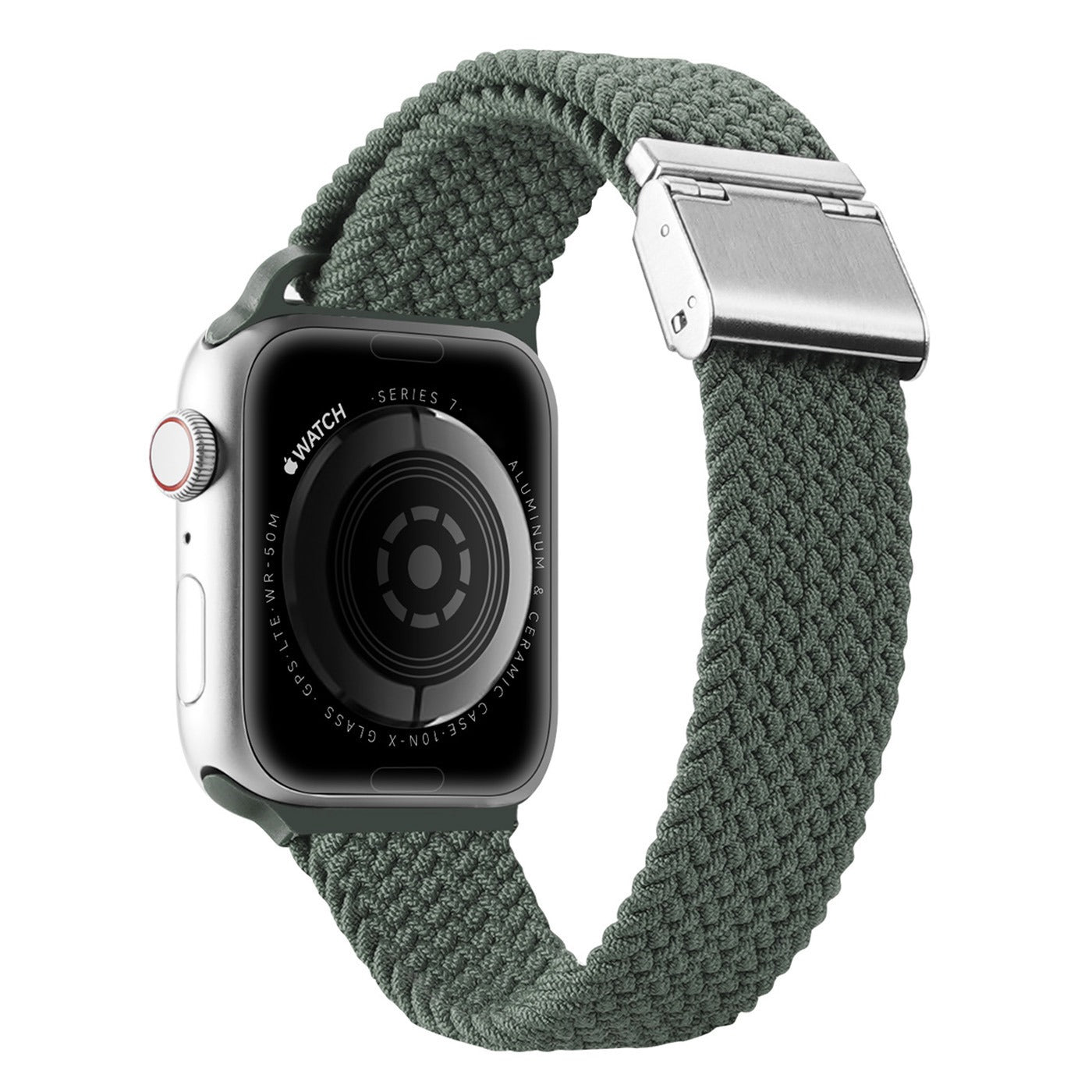 DUX DUCIS For Apple Watch Series 9 8 7 41mm 6 5 4 SE (2023) SE(2022) SE 40mm 3 2 1 38mm Braided Nylon Watch Strap Elastic Wrist Band Replacement