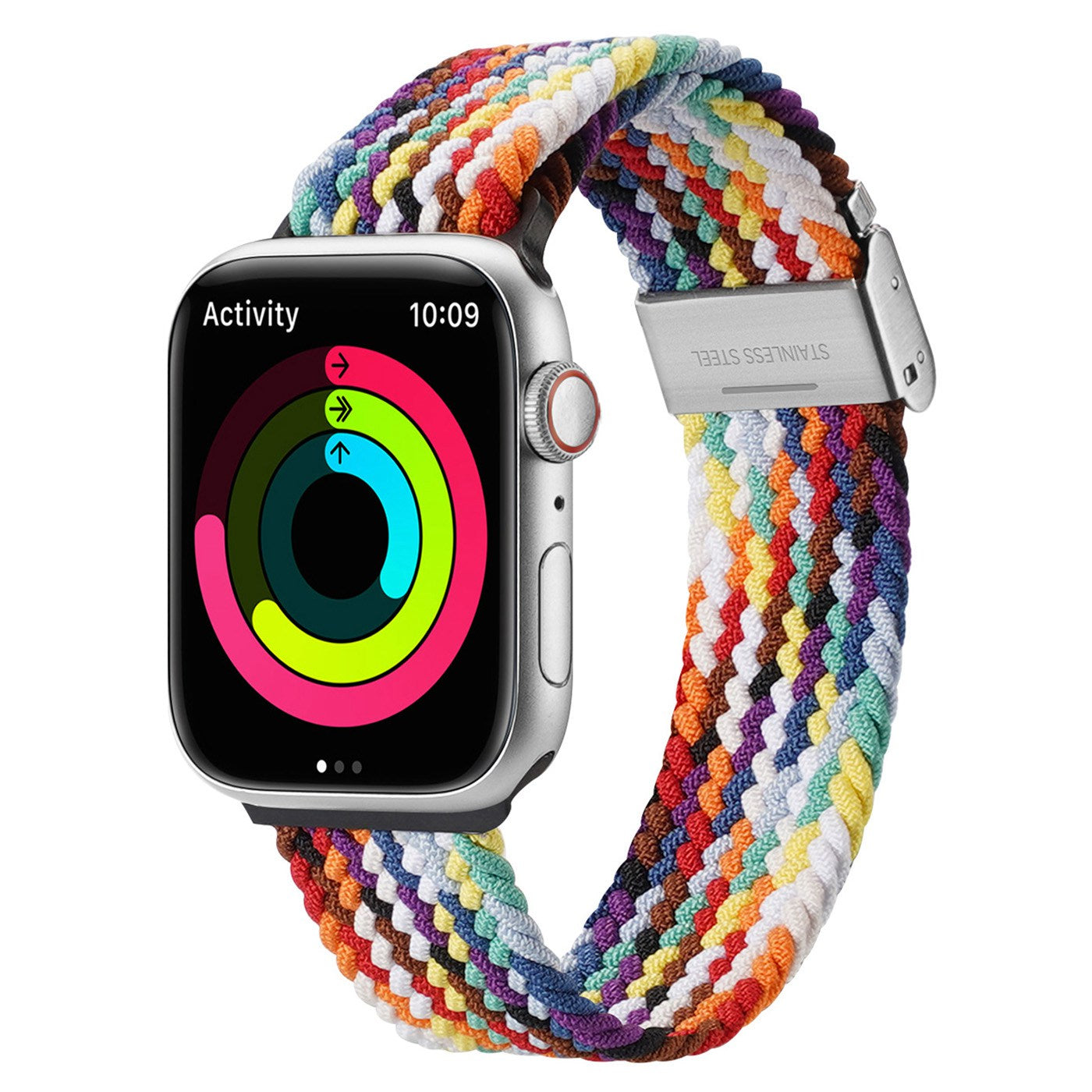 DUX DUCIS For Apple Watch Ultra 2 49mm Series 9 45mm SE (2023) 44mm Ultra 49mm 8 7 45mm 6 5 4 SE (2022) SE 44mm 3 2 1 42mm Watch Band Replacement Braided Nylon Elastic Wrist Strap