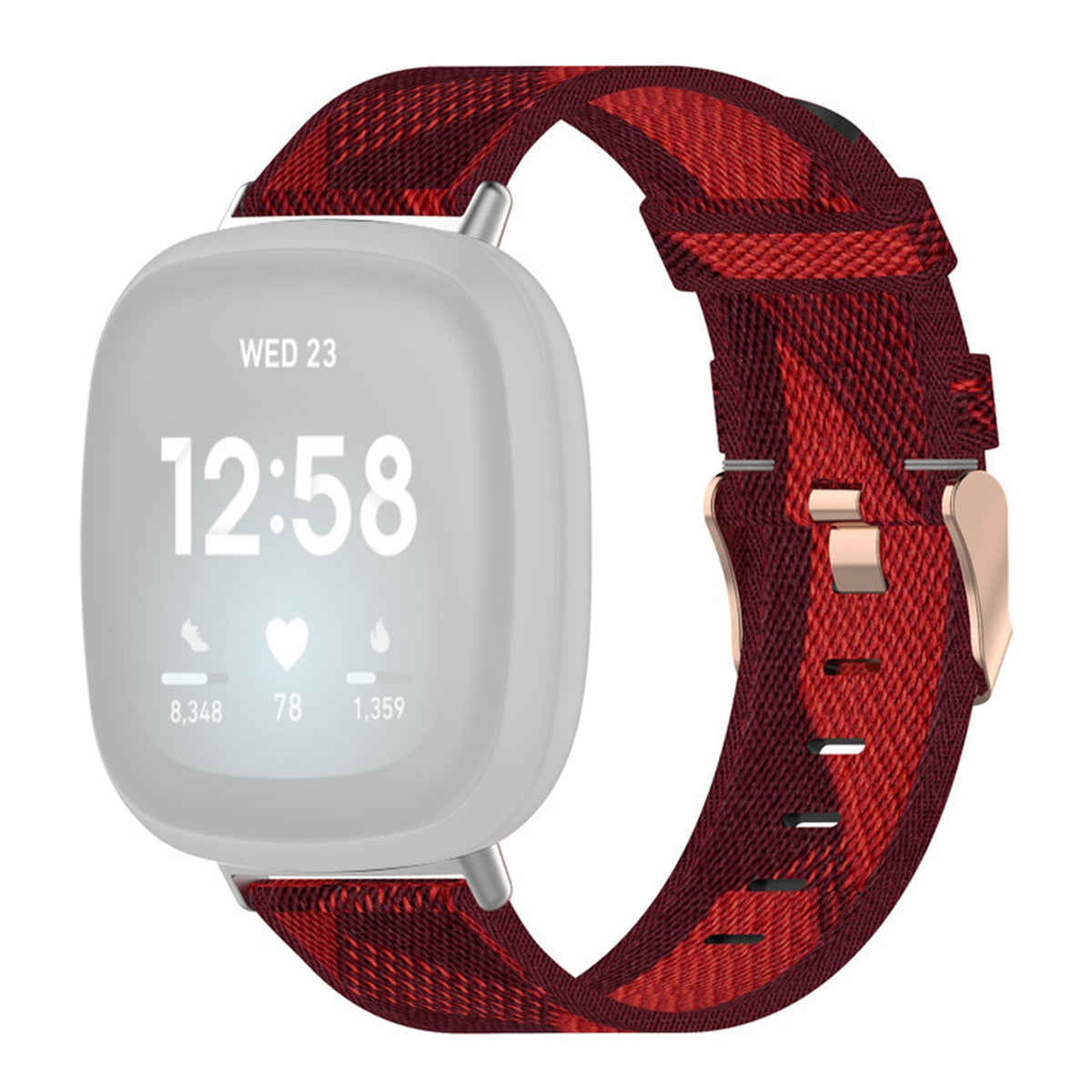 For Fitbit Versa 4 Sense 2 Smart Watch Strap Pin Buckle Nylon Wrist Band Replacement