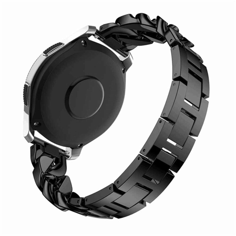 For Samsung Galaxy Watch6 40mm 44mm Watch6 Classic 43mm 47mm Watch 5 40mm 44mm 5 Pro 45mm Watch4 40mm 44mm Rhinestone Decor Band Metal Replacement Bracelet