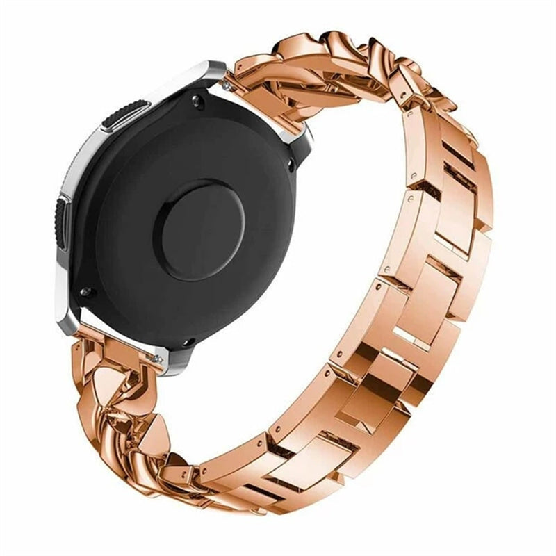 For Samsung Galaxy Watch6 40mm 44mm Watch6 Classic 43mm 47mm Watch 5 40mm 44mm 5 Pro 45mm Watch4 40mm 44mm Rhinestone Decor Band Metal Replacement Bracelet