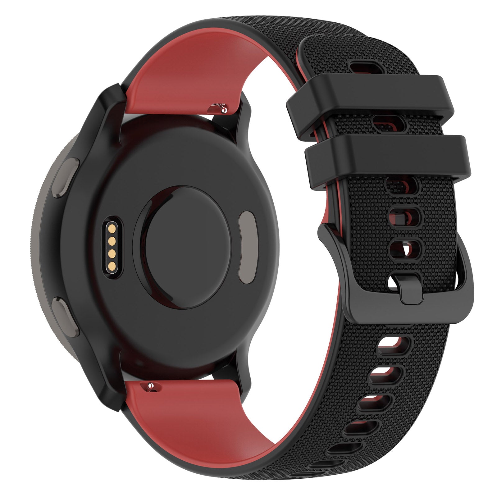 For Samsung Galaxy Watch3 45mm Huawei Watch 3 Garmin Forerunner 255 Apex 46mm Silicone Watch Band 22mm Dual Color Adjustable Wrist Strap