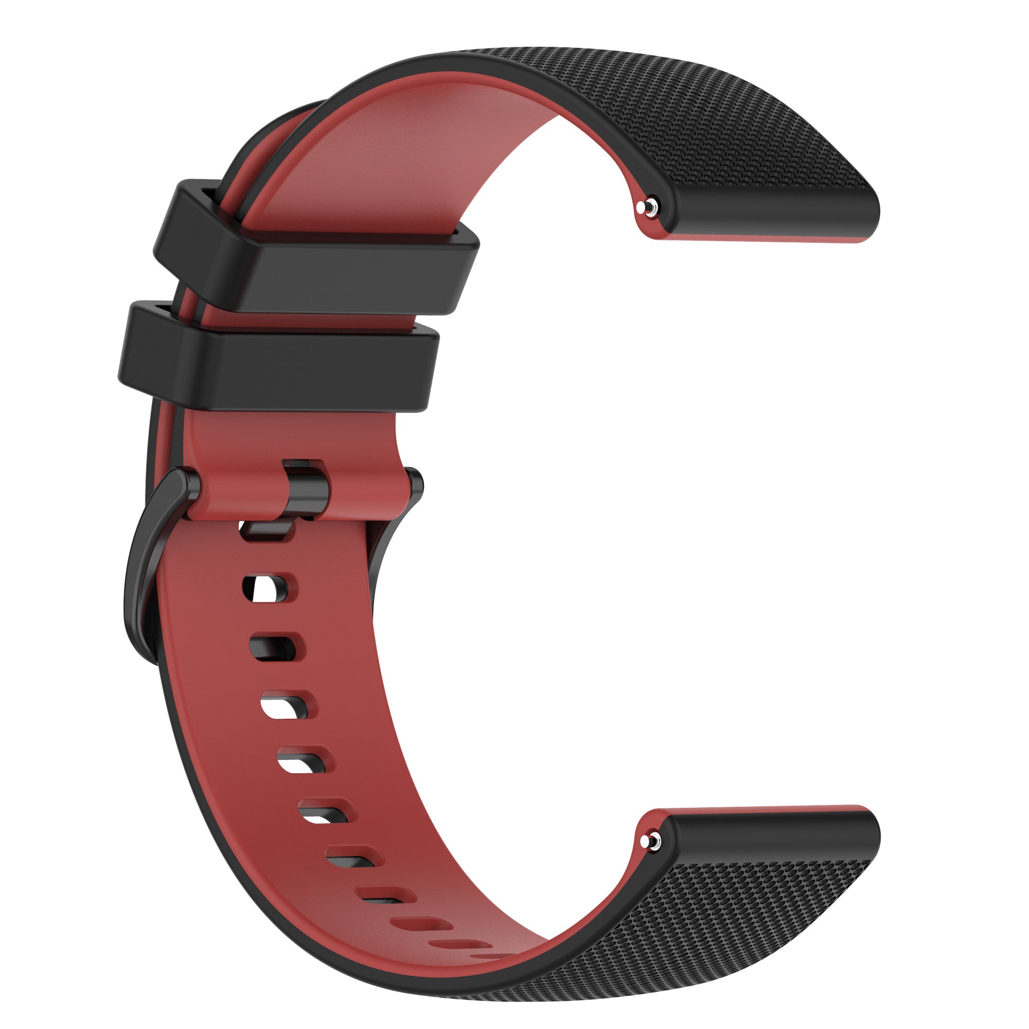 For Samsung Galaxy Watch3 45mm Huawei Watch 3 Garmin Forerunner 255 Apex 46mm Silicone Watch Band 22mm Dual Color Adjustable Wrist Strap