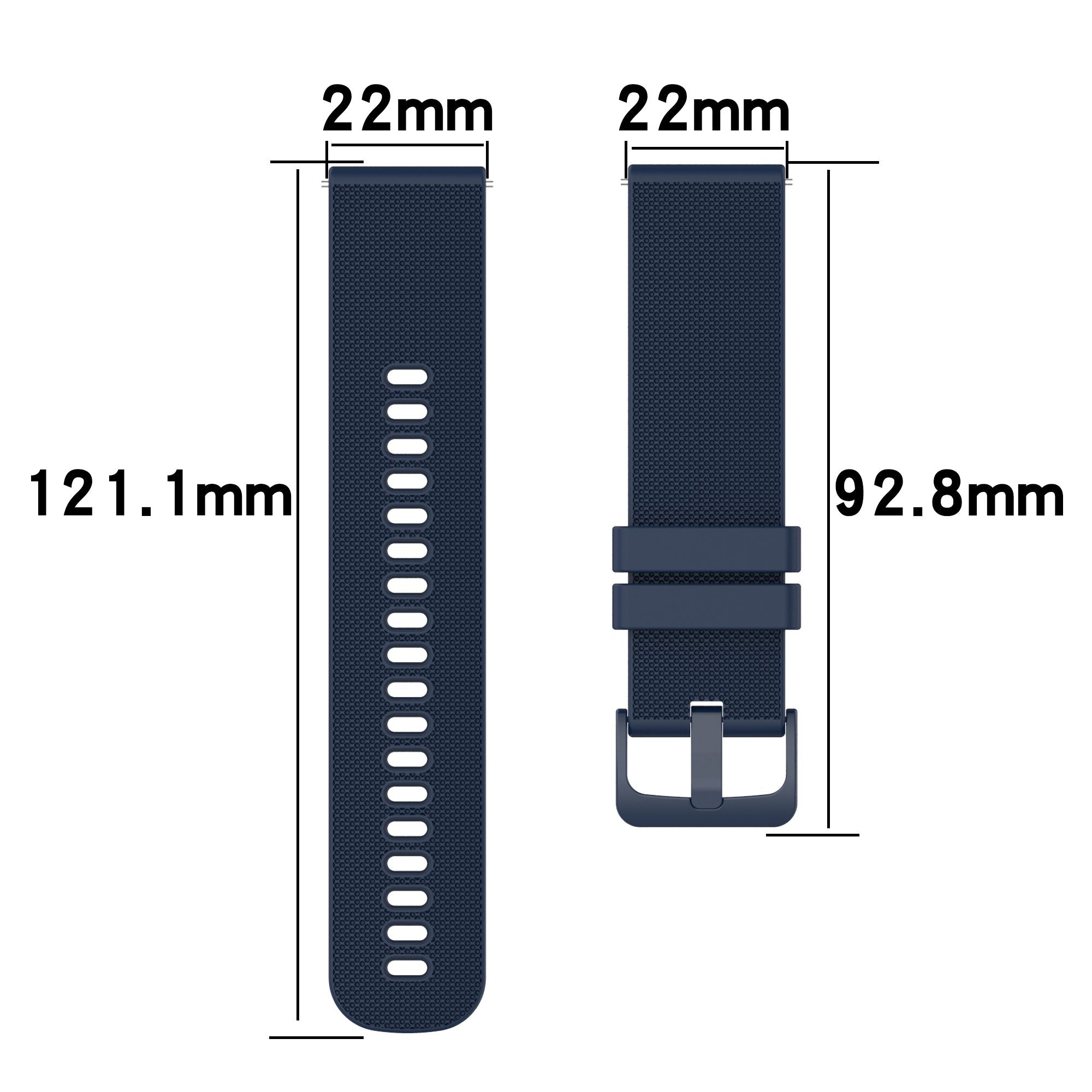 For Samsung Galaxy Watch3 45mm Huawei Watch 3 Garmin Forerunner 255 Apex 46mm Silicone Watch Band 22mm Dual Color Adjustable Wrist Strap