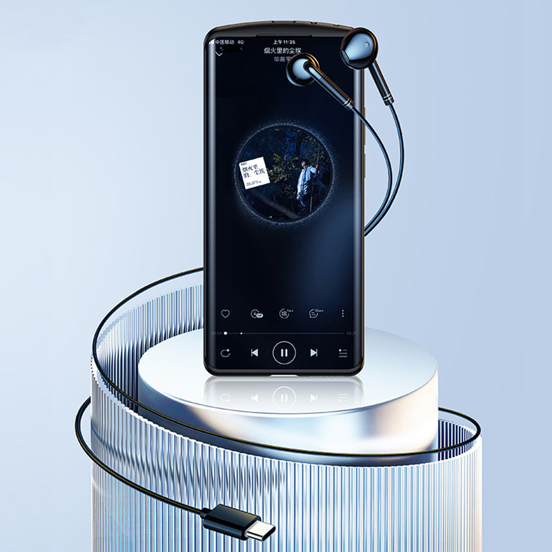 XUNDD 016 Type-C Wired Semi-in-ear Earphone Phone Tablet Laptop Music Headset with Wire Control Mic