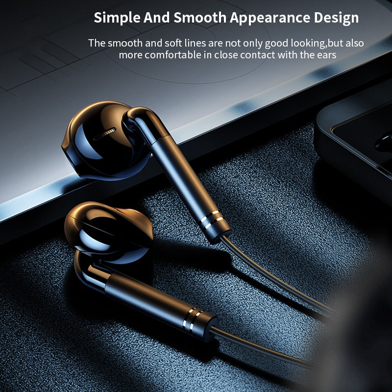 XUNDD 016 Type-C Wired Semi-in-ear Earphone Phone Tablet Laptop Music Headset with Wire Control Mic