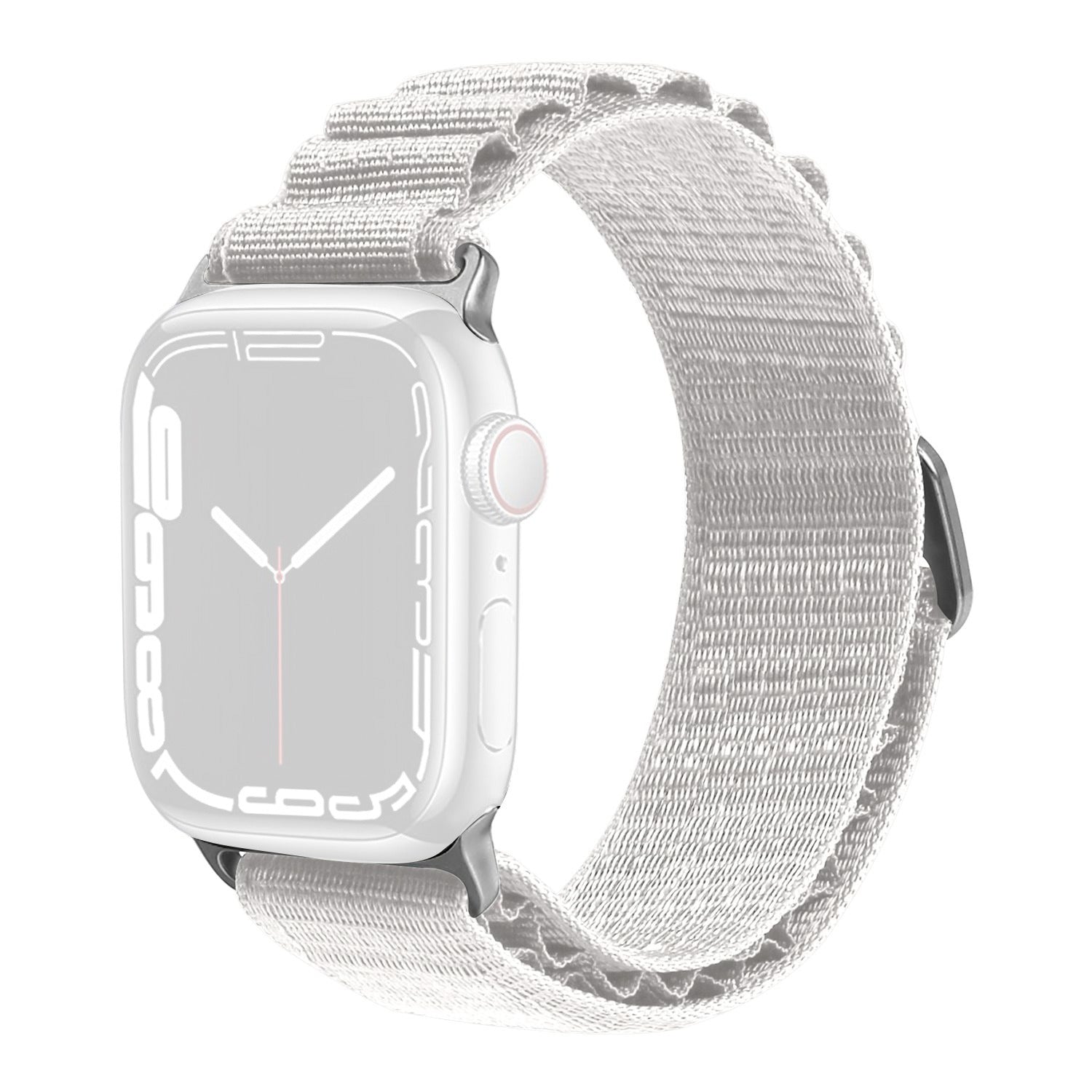 For Apple Watch Ultra 2 49mm Series 9 45mm SE (2023) 44mm Ultra 49mm 8 7 45mm 6 5 4 SE (2022) SE 44mm 3 2 1 42mm Braided Nylon Smart Watch Band Wrist Strap Replacement Size: M