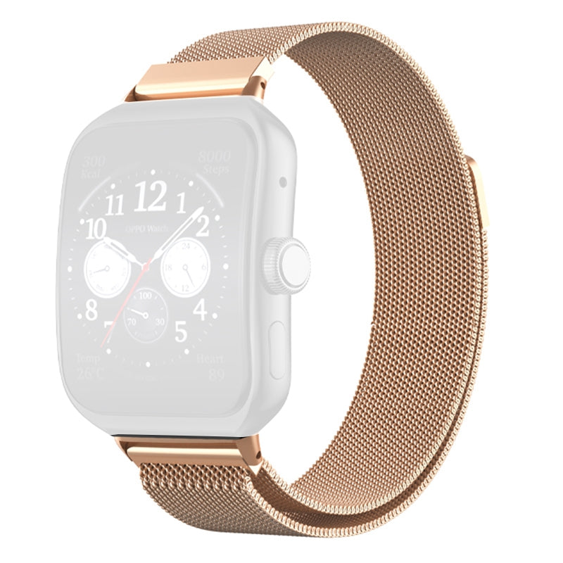 For Oppo Watch 3 Pro Milanese Mesh Smart Watch Strap Metal Wrist Band Replacement