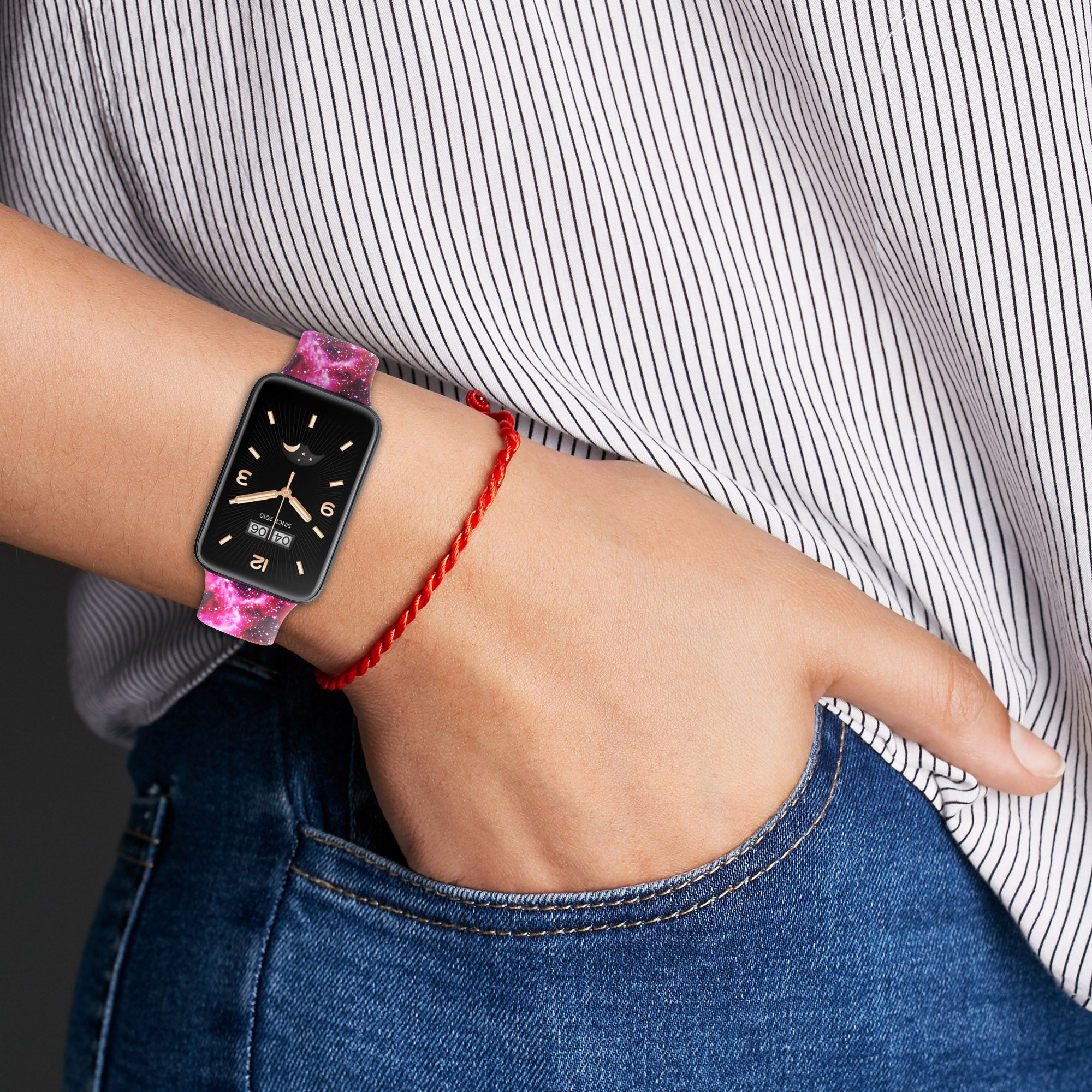 For Xiaomi Mi Band 7 Pro Sport Band Soft Silicone Pattern Printing Replacement Wristband Standard Size