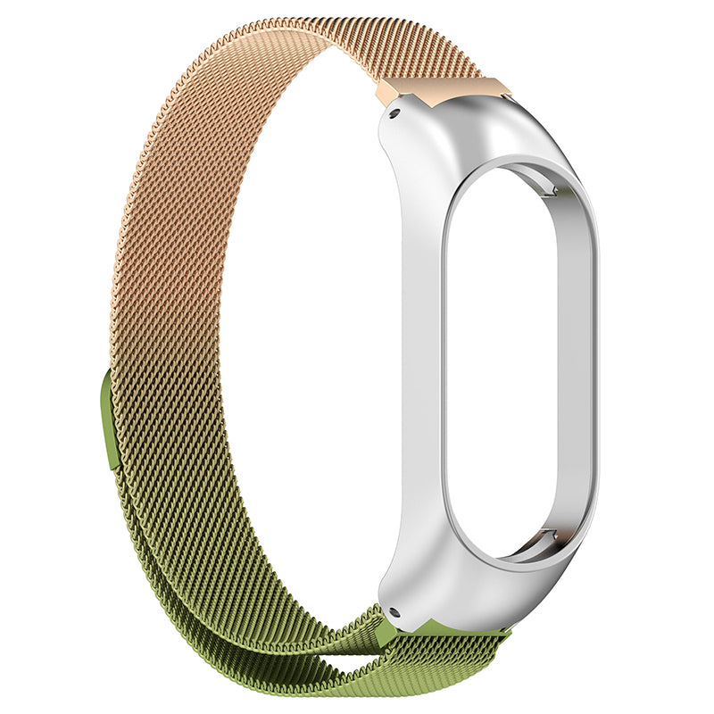 For Xiaomi Mi Band 7 Mi Band 7 NFC Dual Color Smart Watch Band Milanese Mesh Metal Wrist Strap
