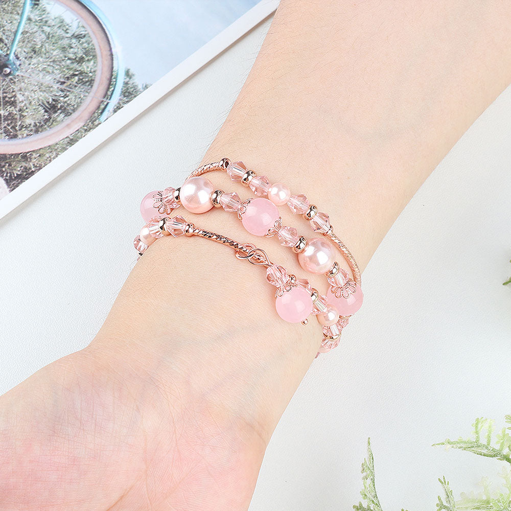 For Fitbit Versa 4 Sense 2 Agate Beads Bracelet Band Jewelry Watch Strap Replacement