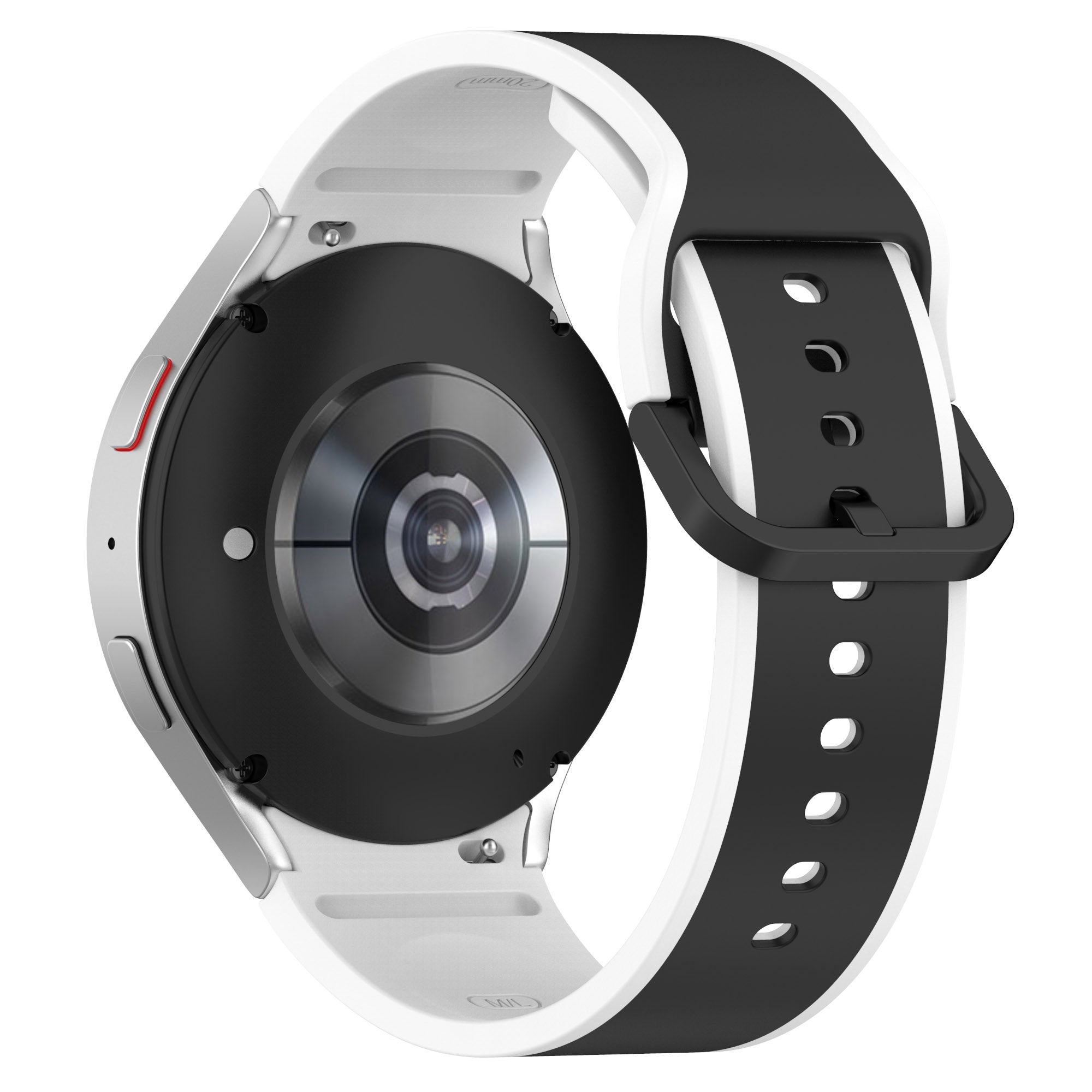 For Samsung Galaxy Watch 5 40mm 44mm 5 Pro 45mm Watch4 40mm 44mm Watch4 Classic 42mm 46mm Dual-Color Watch Band Universal Watch Strap Silicone Watchband