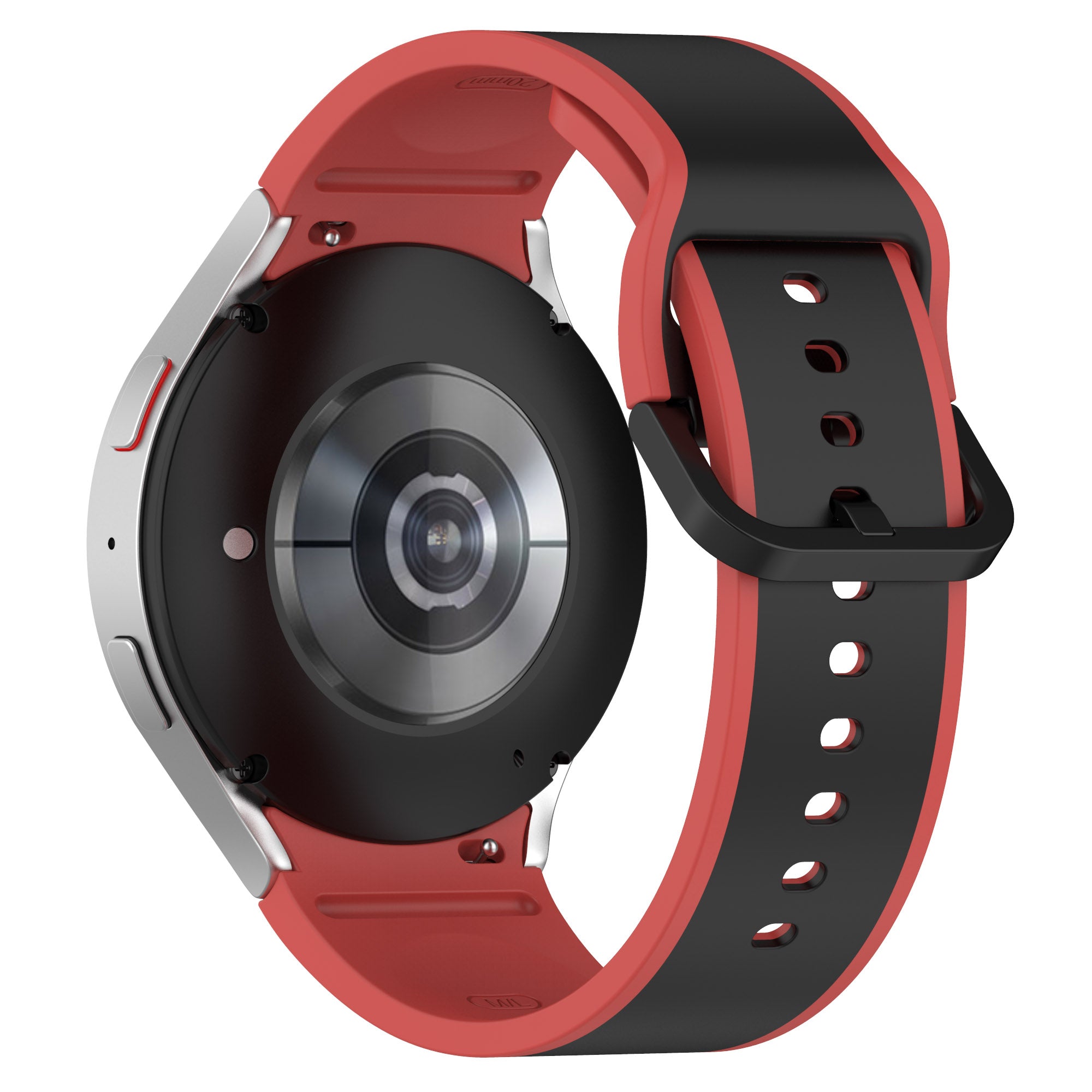 For Samsung Galaxy Watch 5 40mm 44mm 5 Pro 45mm Watch4 40mm 44mm Watch4 Classic 42mm 46mm Dual-Color Watch Band Universal Watch Strap Silicone Watchband