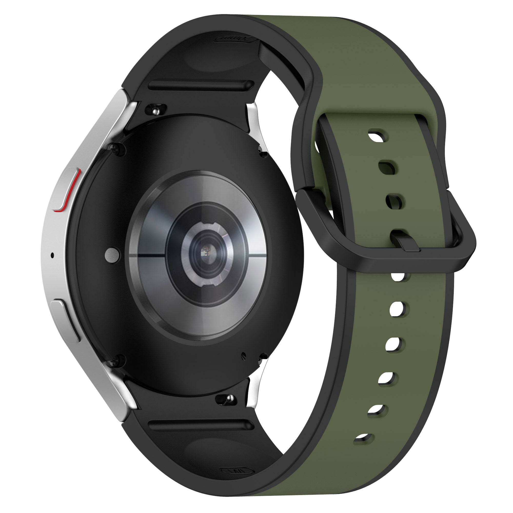 For Samsung Galaxy Watch 5 40mm 44mm 5 Pro 45mm Watch4 40mm 44mm Watch4 Classic 42mm 46mm Dual-Color Watch Band Universal Watch Strap Silicone Watchband